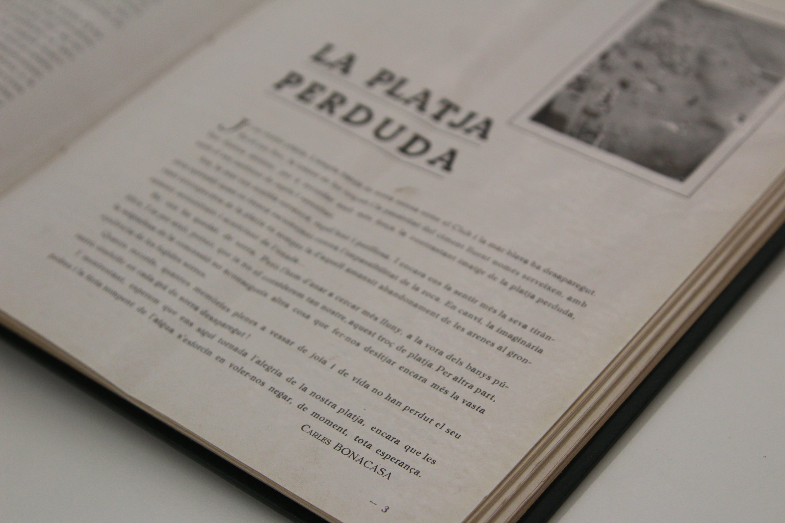 Article publicat en el butlletí de l'abril del 1937 signat per Carles Bonacasa Aliaga / Arxiu del CN Barcelona