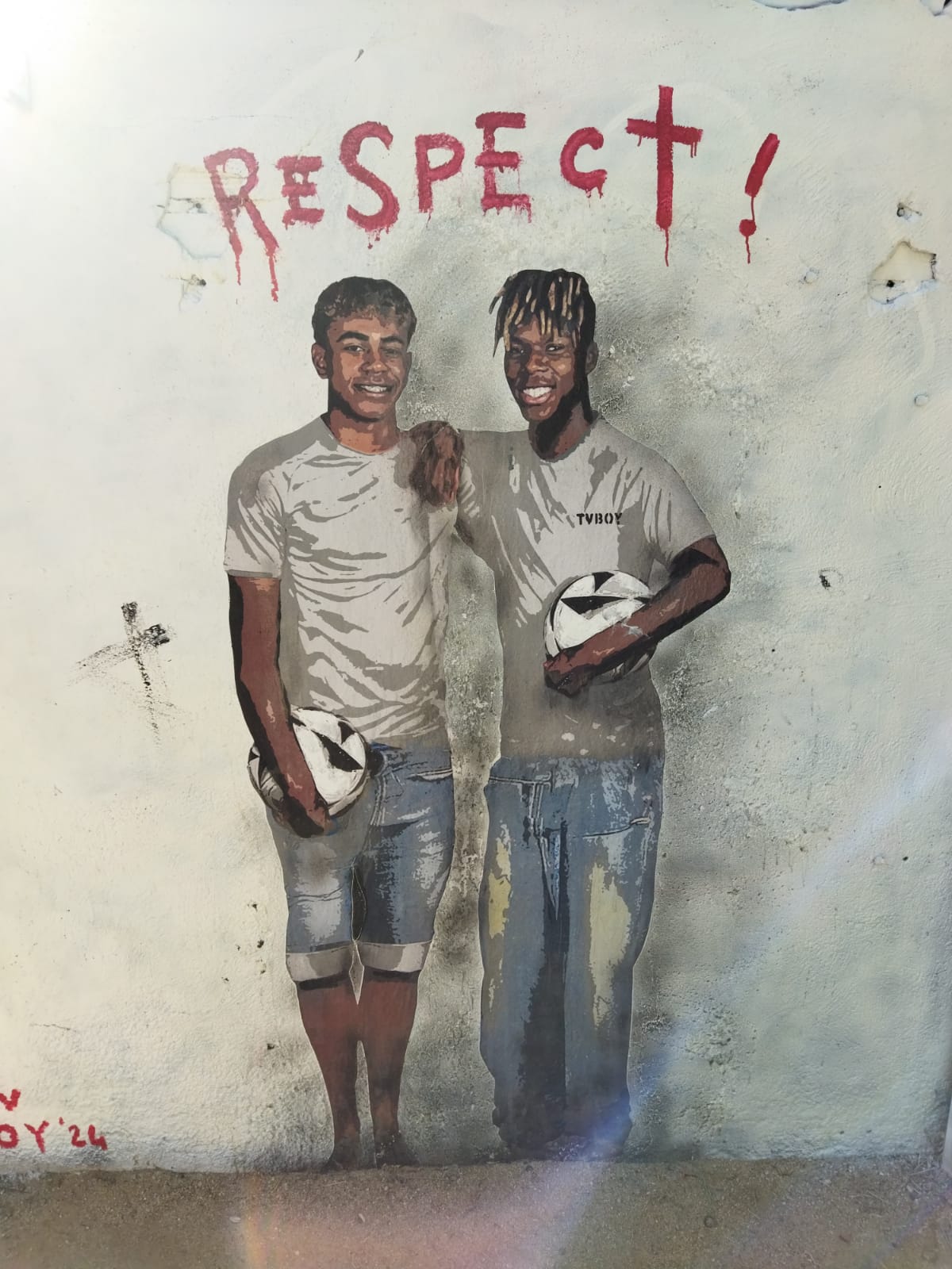 TVBoy hace un mural de Lamine Yamal y Nico Williams en Barcelona