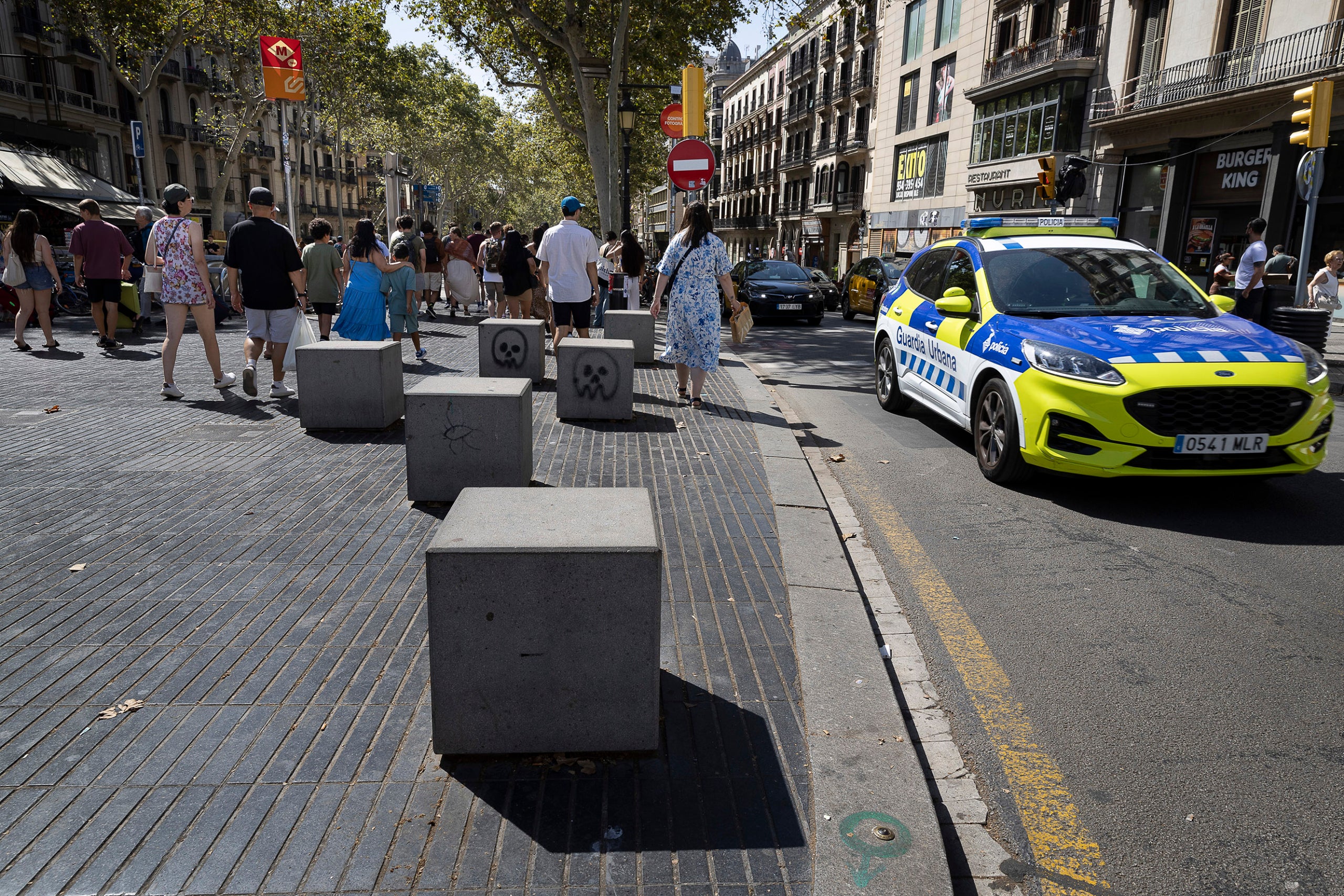 Patrulla de la guàrdia urbana, atemptats 17A agost a les Rambles