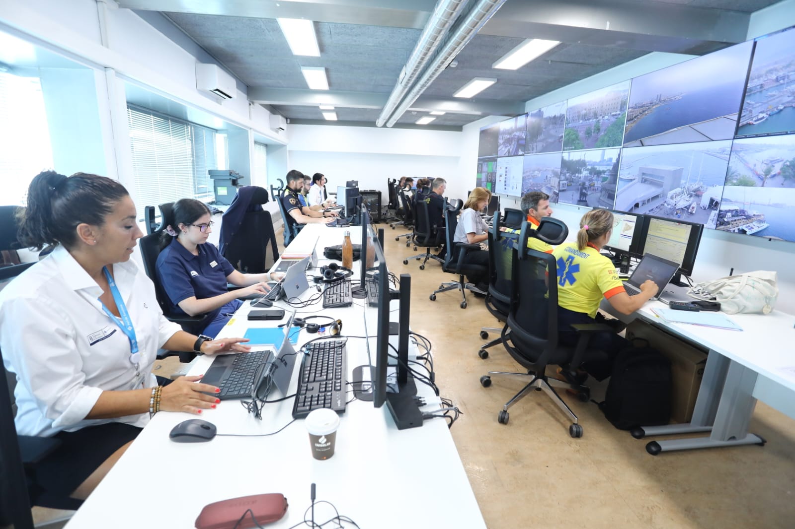 Imatge del centre de control de la Copa Amèrica, al Port de Barcelona / ACN