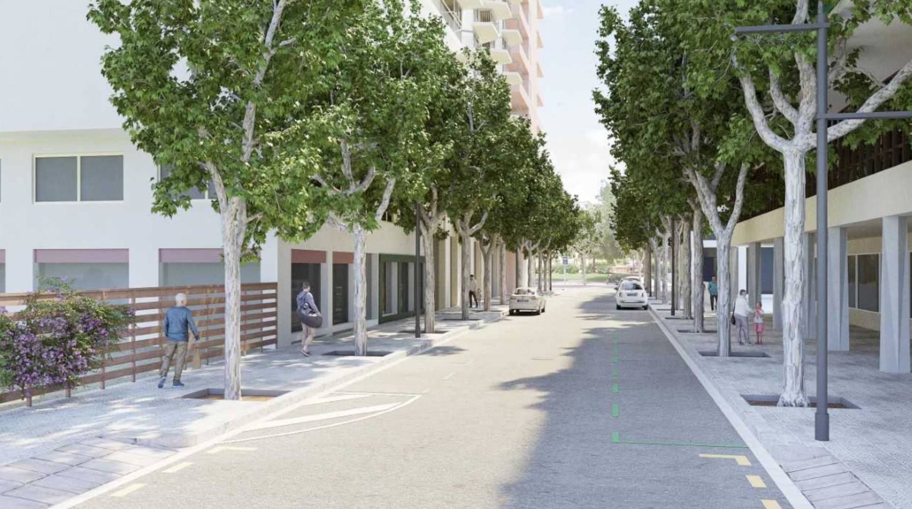 Així quedarà el carrer Bordeus després de la pacificació / Ajuntament de Barcelona