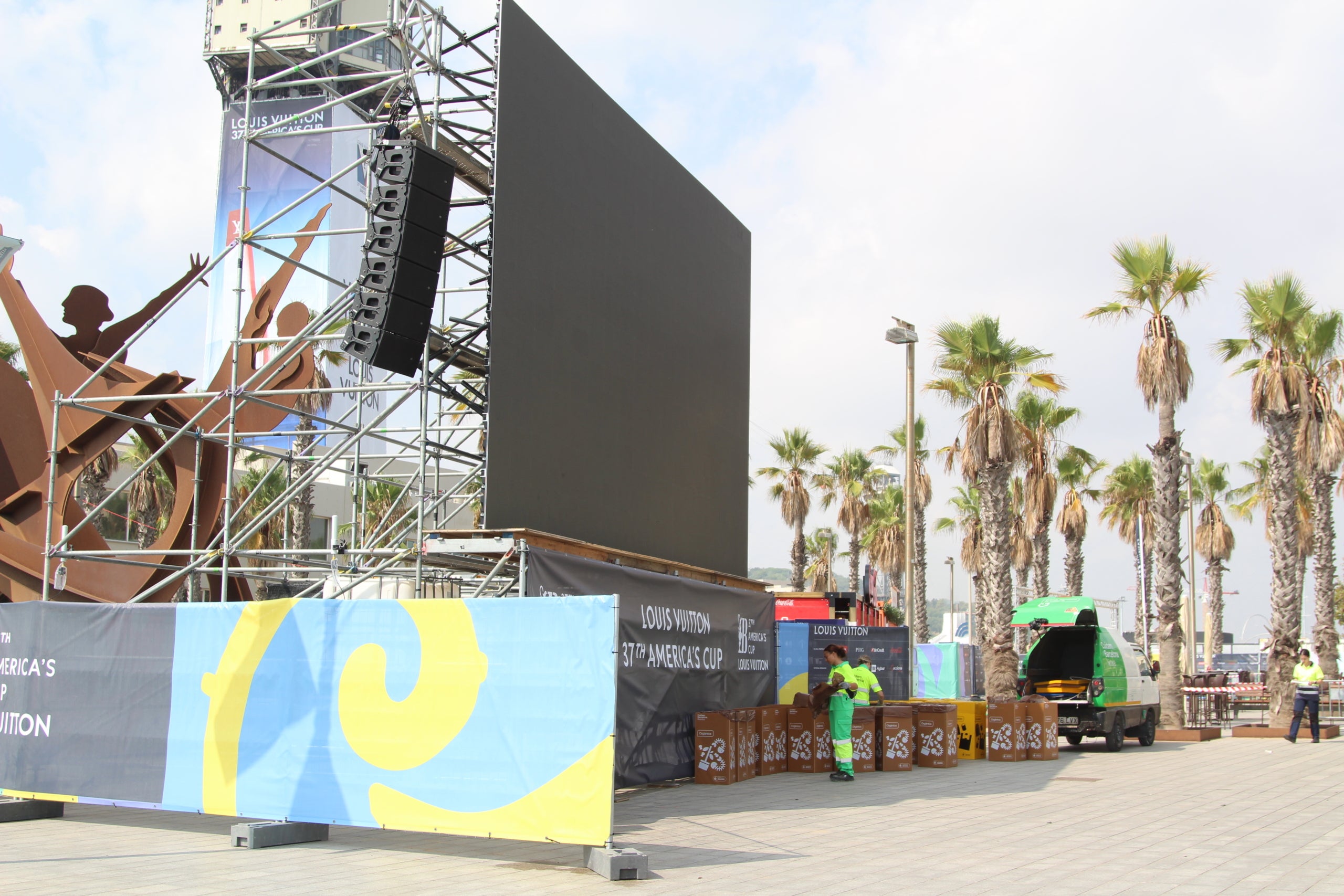 Darrers preparatius per a la celebració de la Copa Amèrica de Vela a Barcelona / A.R.