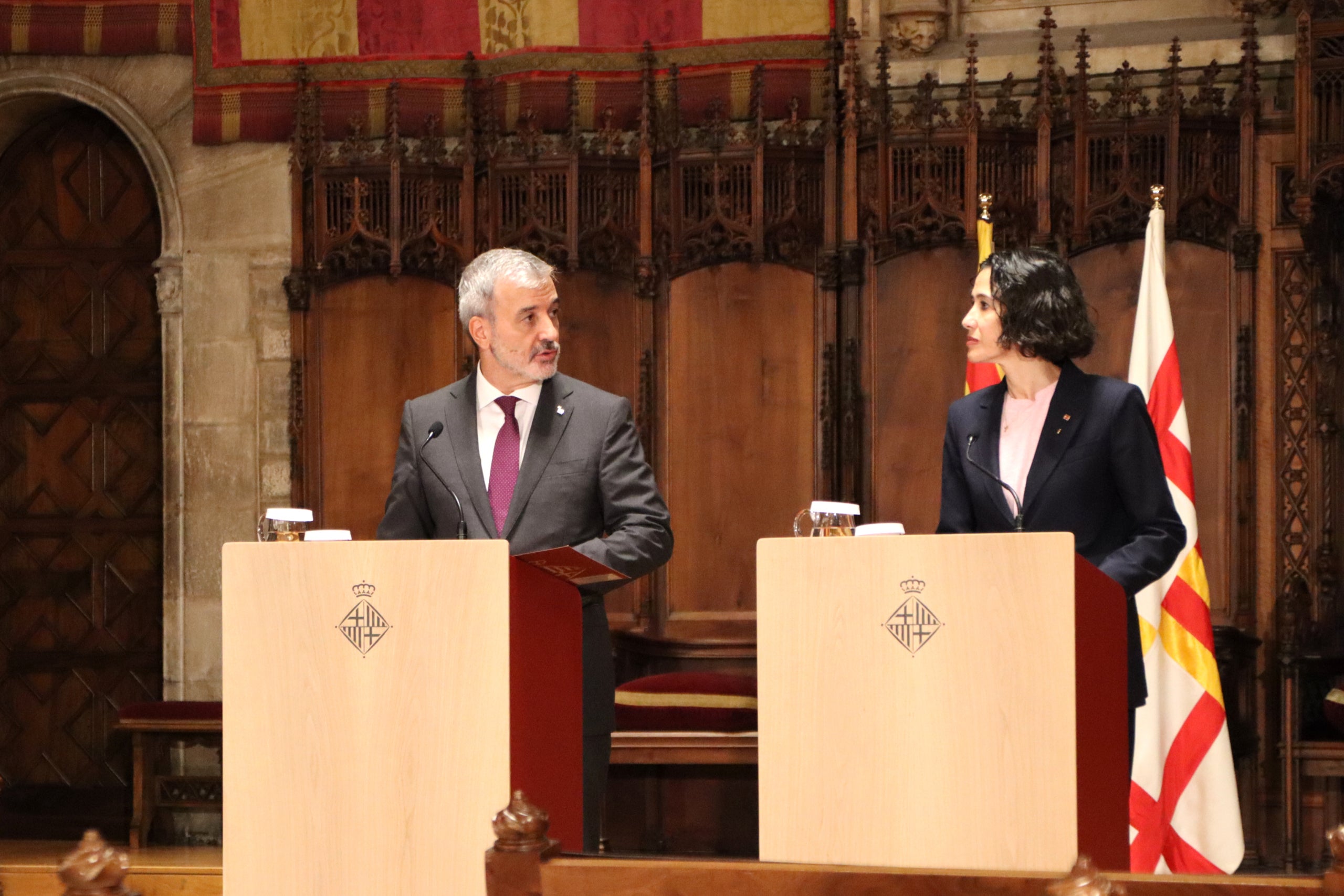 L'alcalde Jaume Collboni i la consellera Núria Parlon | Blanca Blay (ACN) 