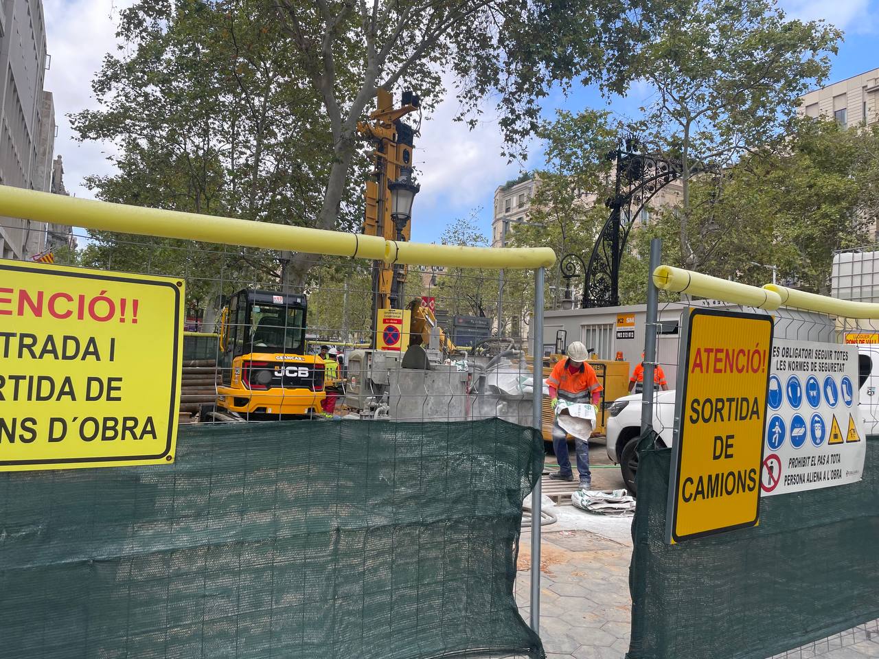 La tuneladora de les obres de renovació de l'intercanviador de Passeig de Gràcia que hauria provocat l'esfondrament al metro / A.R.