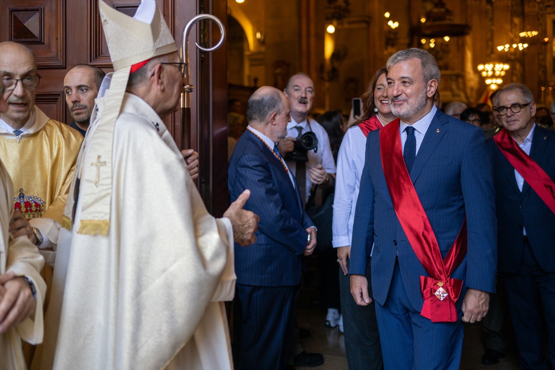 Collboni va assistir a la missa de la Mercè de l'any passat | Lorena Sopêna / Europa Press
