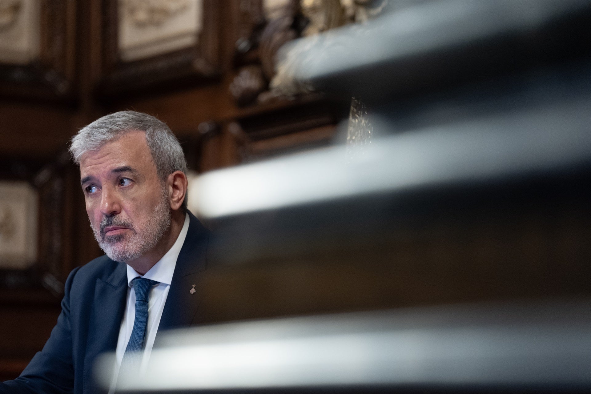 L'alcalde de Barcelona, Jaume Collboni, en un ple a l'Ajuntament de Barcelona / Europa Press