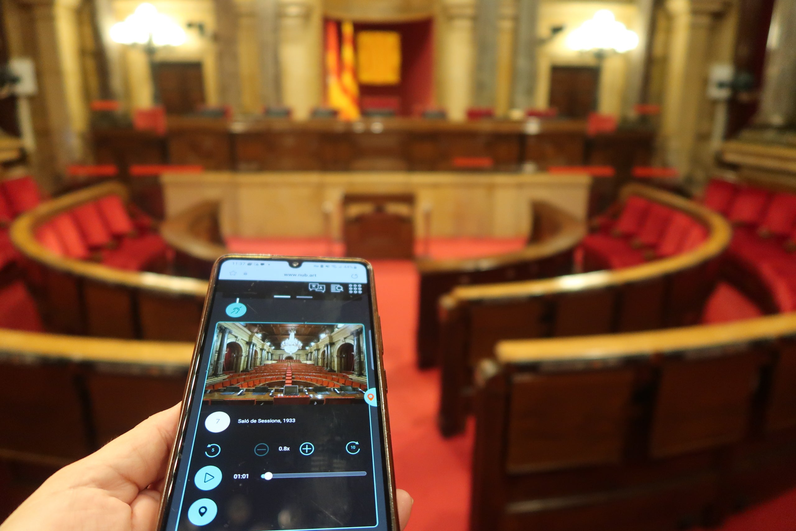 Guia d'una visita al Parlament de Catalunya / Foto: Parlament