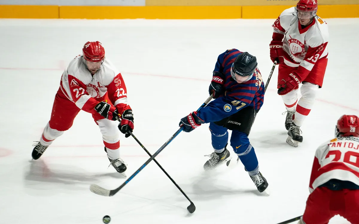 Jugadores del primer equipo de hockey hielo del FC Barcelona en una imagen de archivo / FC Barcelona