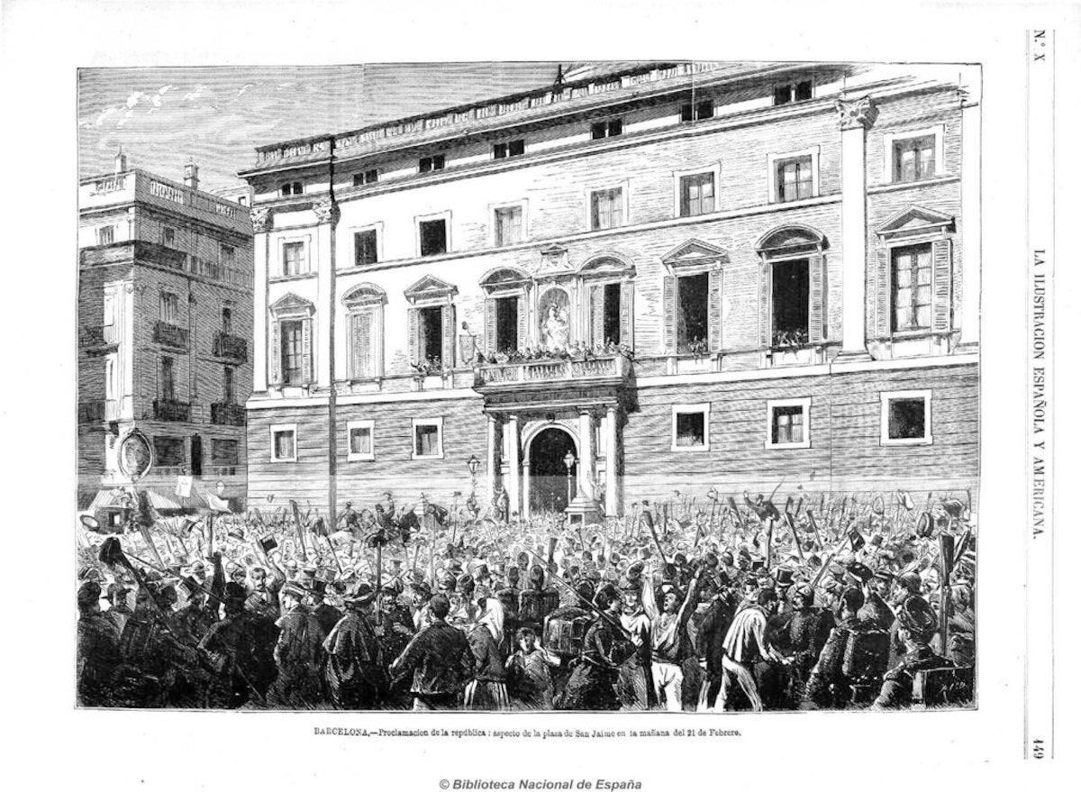 El Centre Cívic Pati Llimona acull des d'aquesta setmana l'exposició 'Primera República, 150 anys després' / Ajuntament de Barcelona
