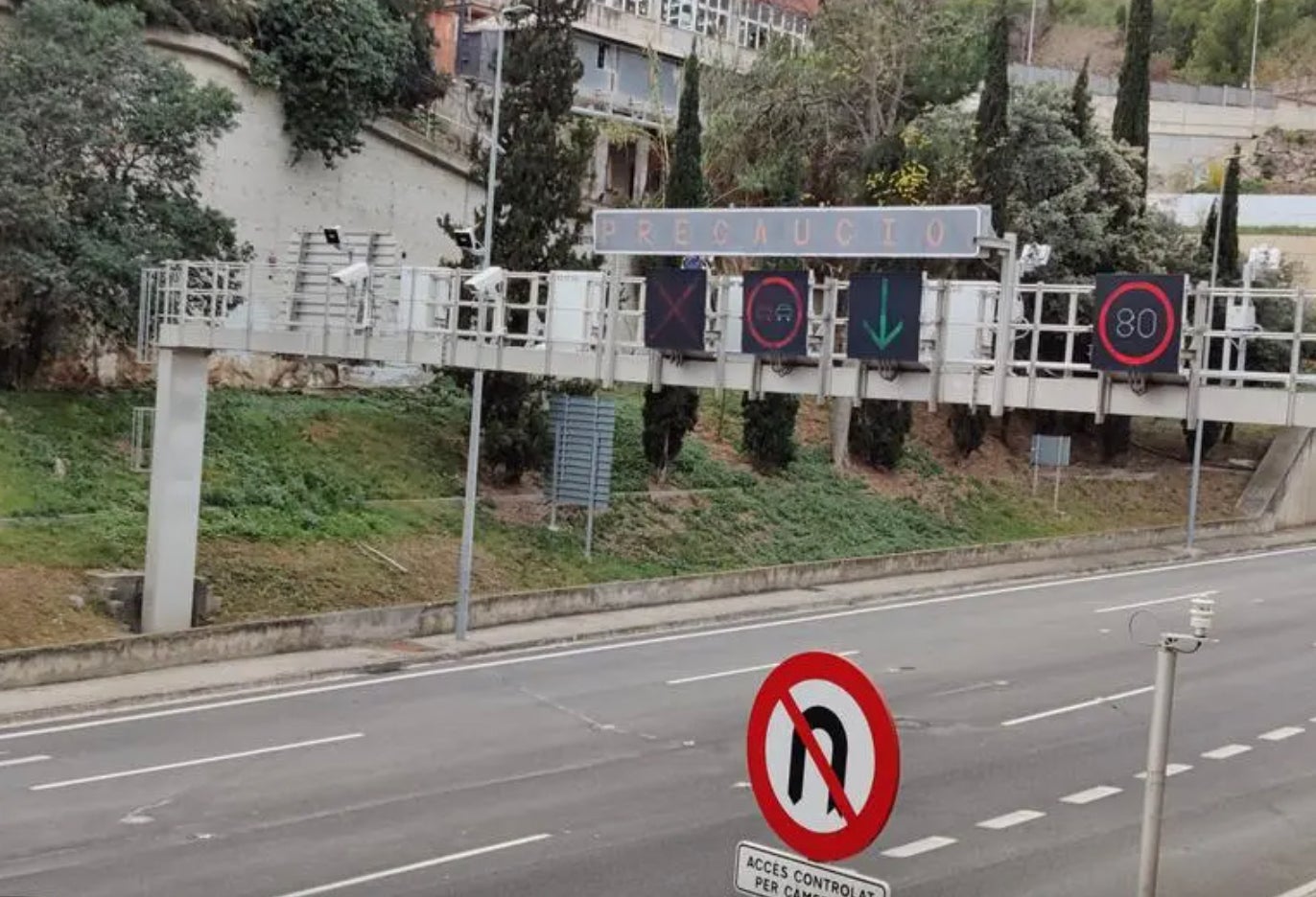 Un radar de tram al Túnel de Vallvidrera / ACN