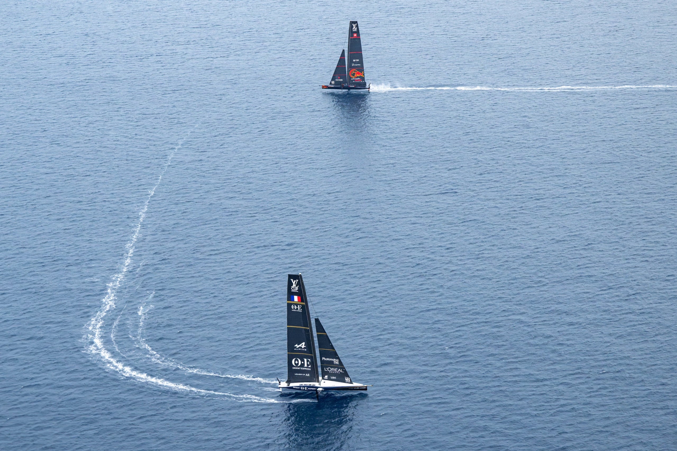 Una regata de la Copa Amèrica de vela / America's Cup
