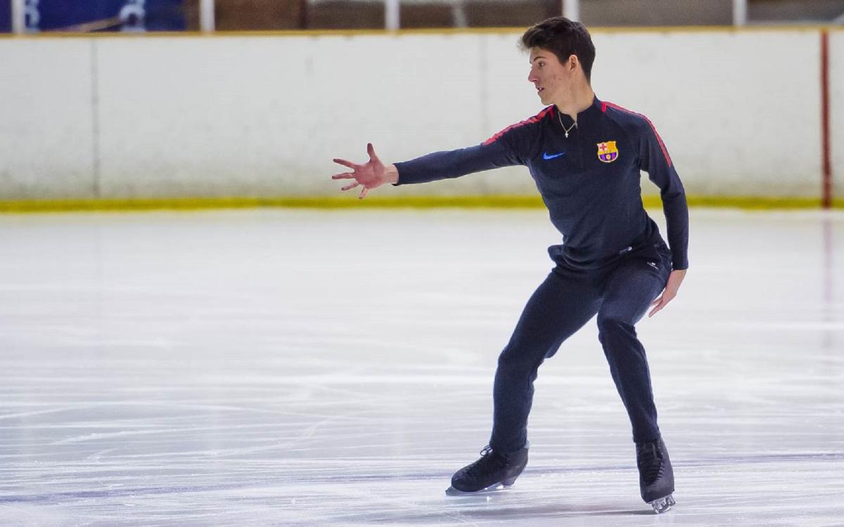 Uno de los miembros de la sección de patinaje sobre hielo del FC Barcelona en una imagen de archivo / FC Barcelona