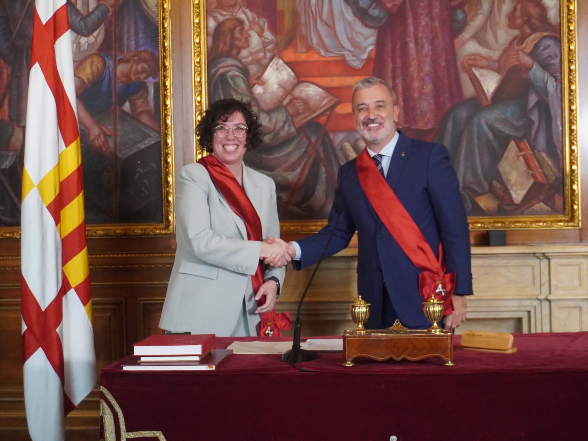 Lleó i Collboni en la presa de posició de la juntaire | Junts