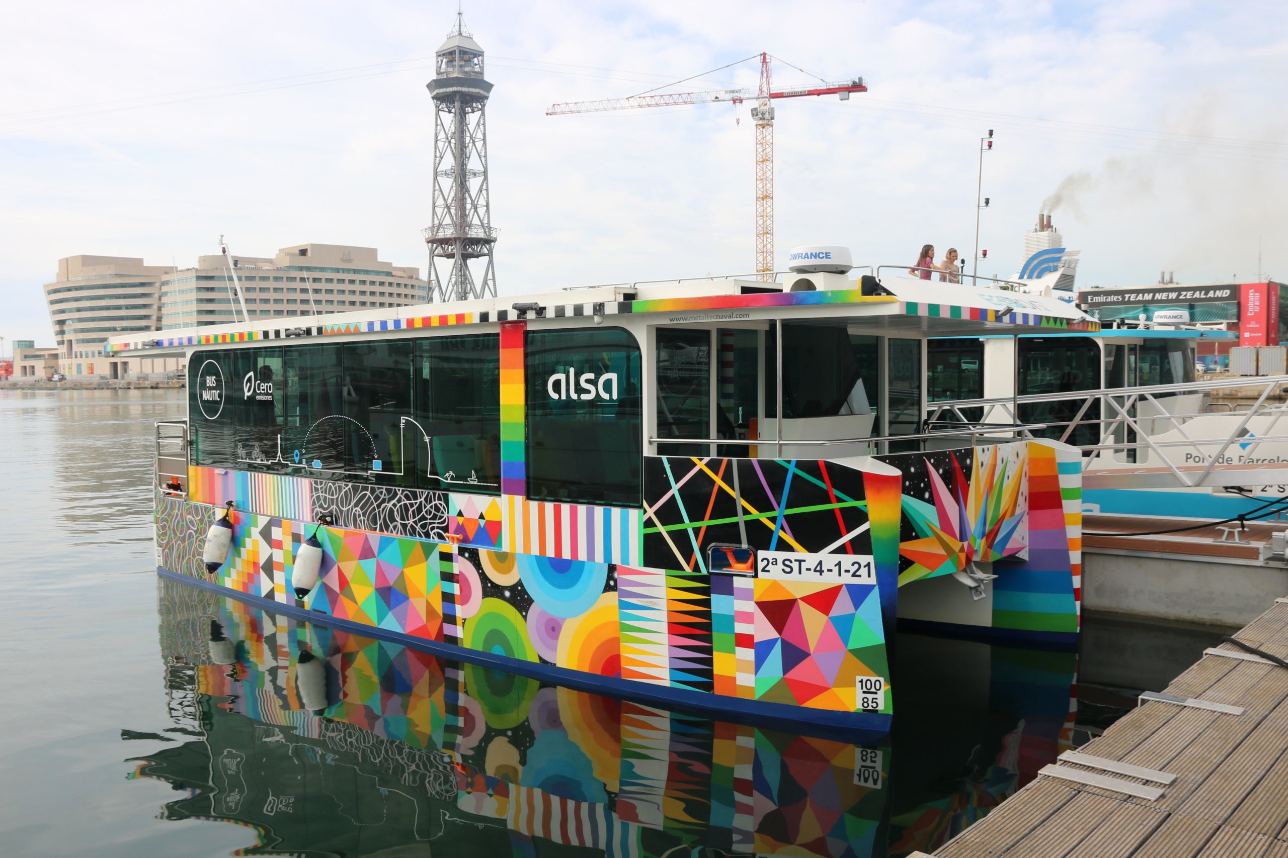 Imagen del bus náutico del Puerto de Barcelona / ACN
