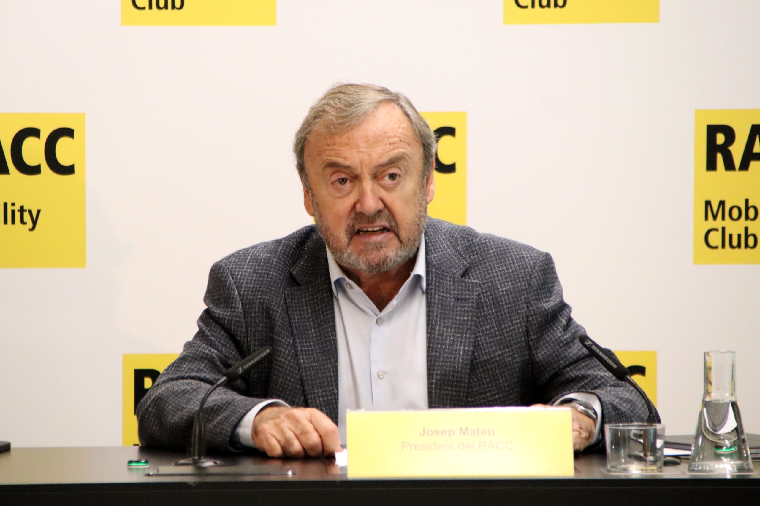 El president del RACC, Josep Mateu, en una roda de premsa / ACN