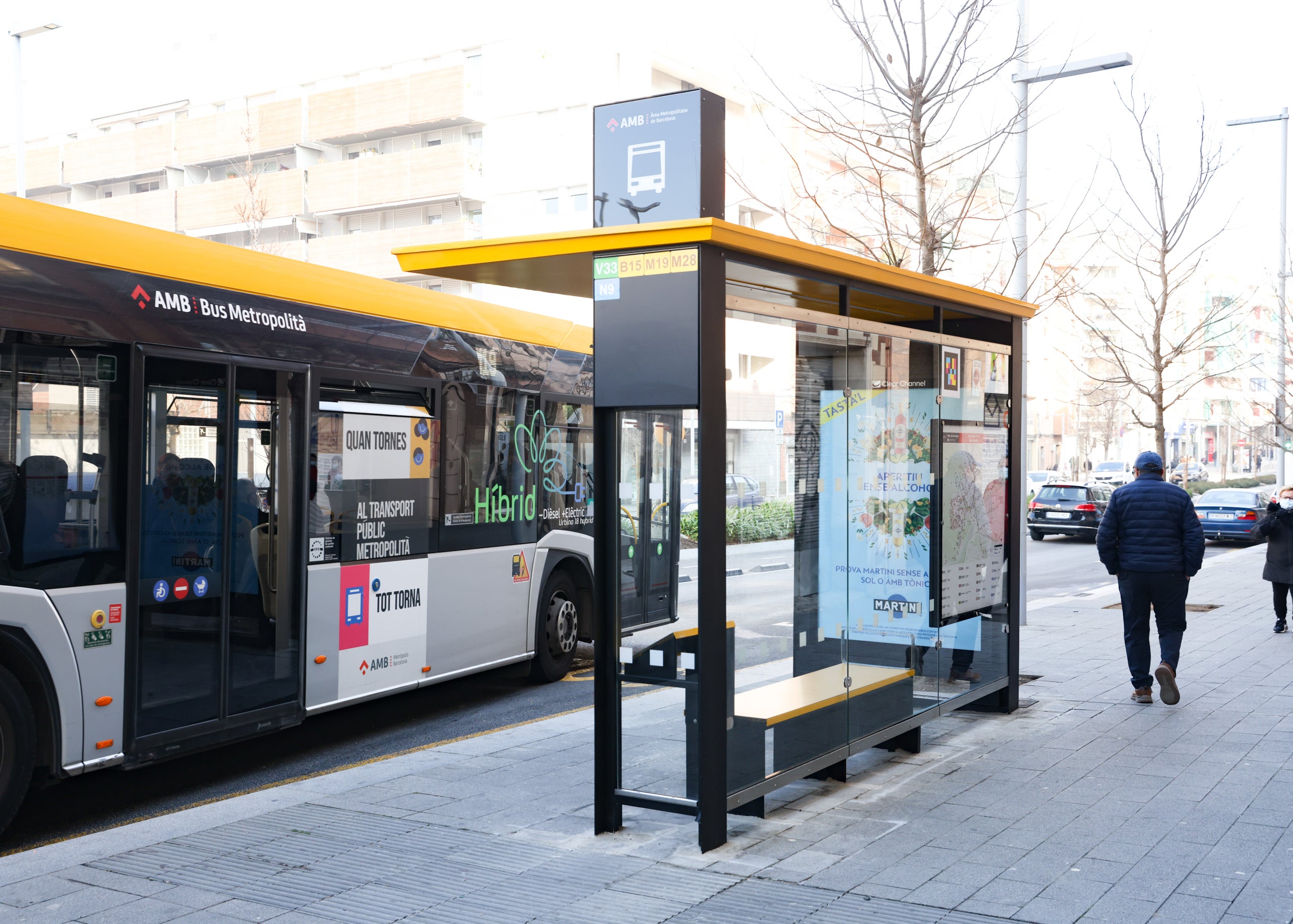 Un bus metropolità en una parada / ACN