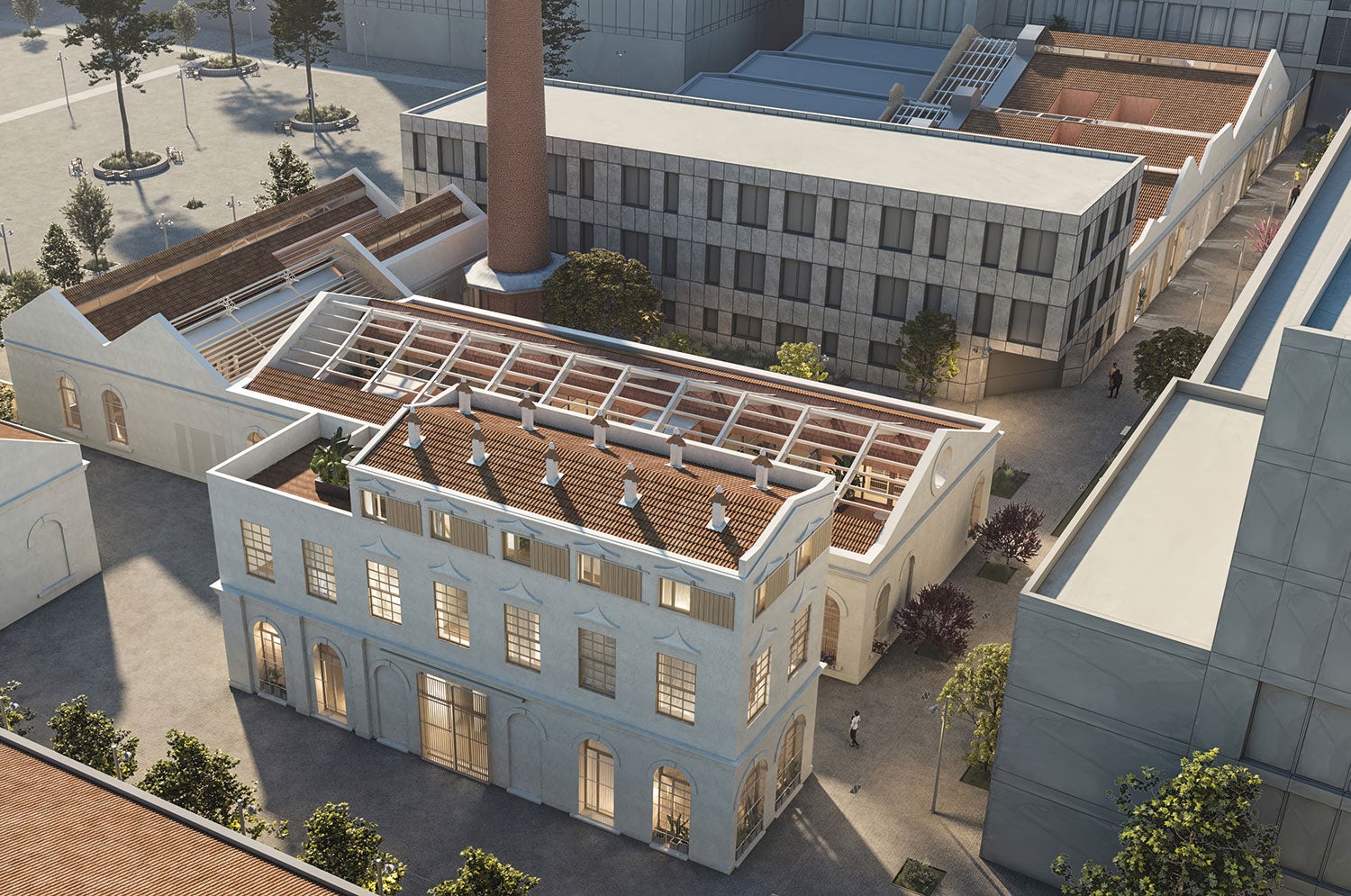Render del projecte de Daniel Mòdol que converteix quatre naus de Can Ricart en 'lofts' / Bonavista 