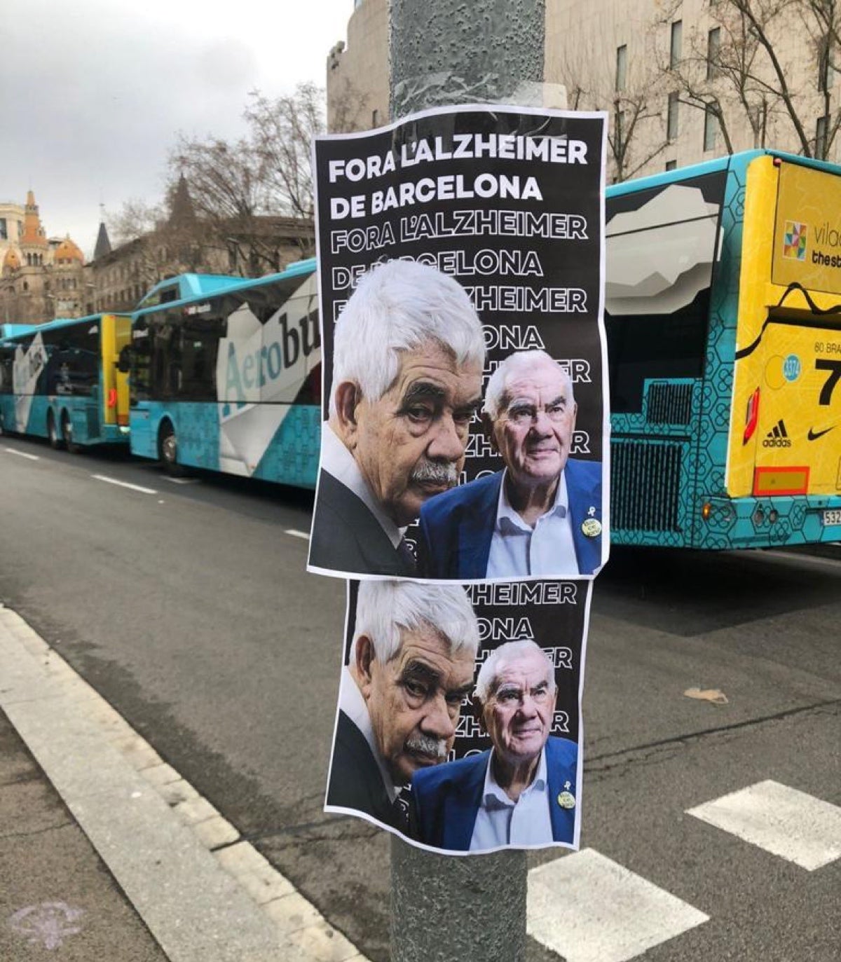 Cartells despectius sobre l'Alzheimer de Pasqual Maragall a tres seus d'ERC de Barcelona / ACN