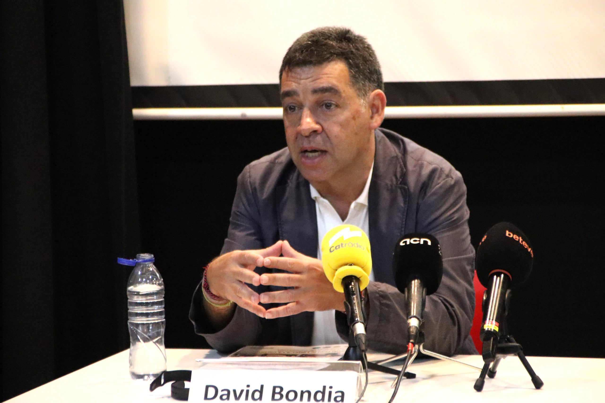 El síndic de Barcelona, David Bondia, en roda de premsa / Blanca Blay (ACN)