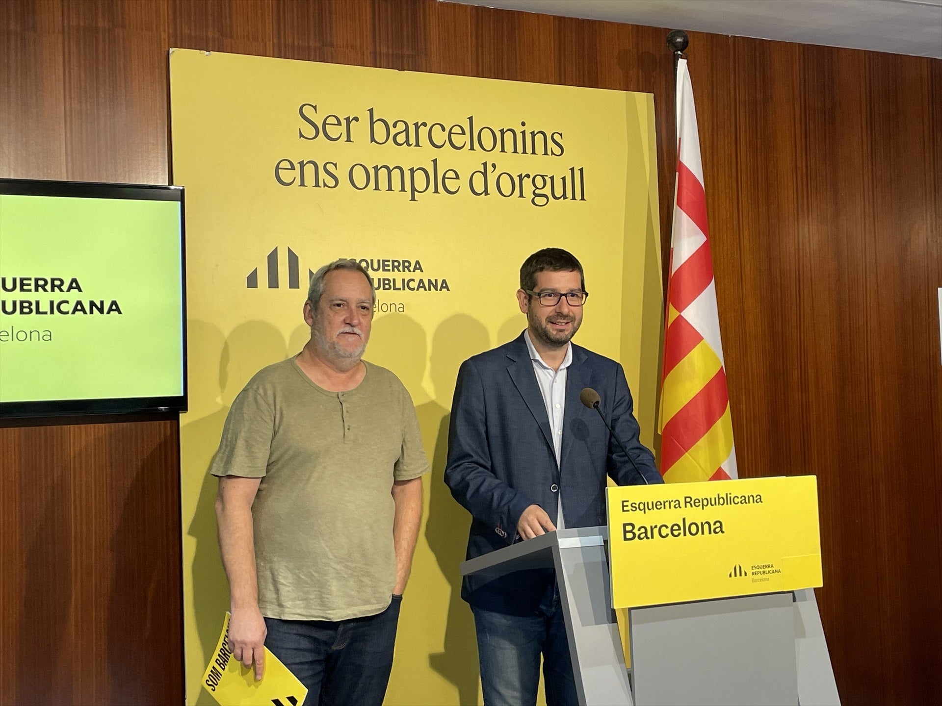 Els regidors d'ERC a l'Ajuntament de Barcelona, Jordi Castellana i Jordi Coronas, en una roda de premsa / Europa Press
EUROPA PRESS
14/10/2024