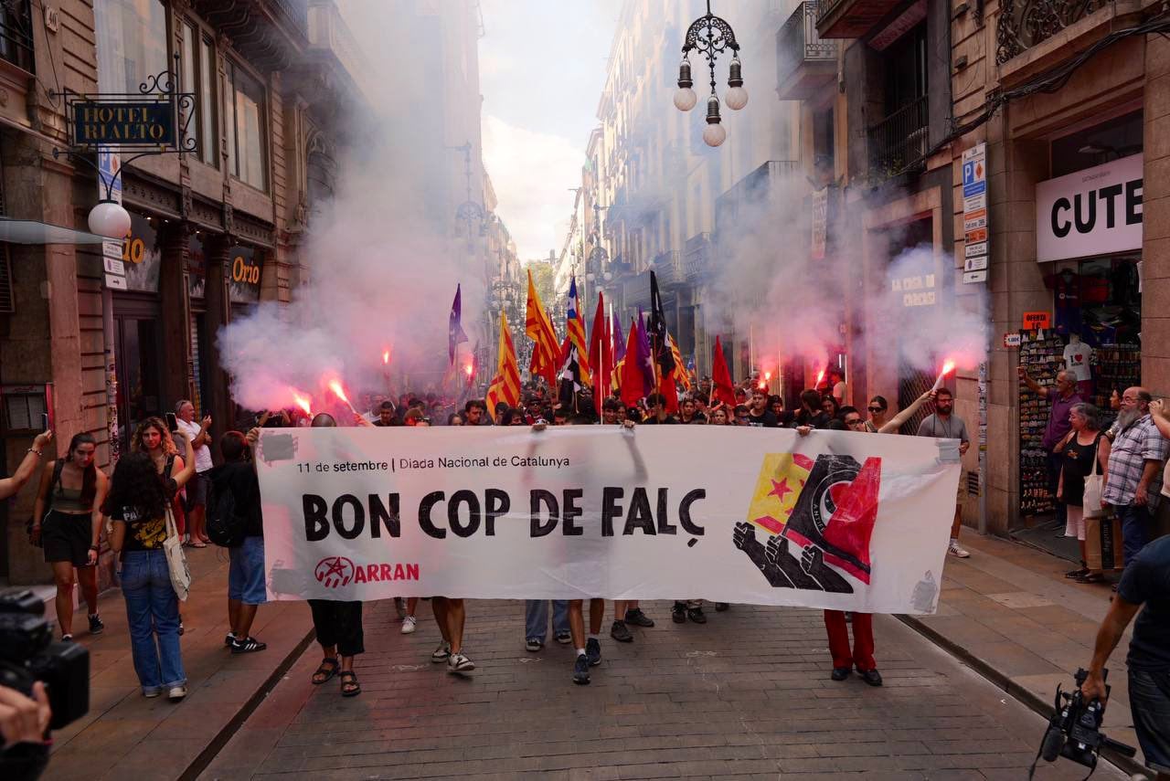 Una imatge de la manifestació d'ARRAN la passada Diada/Arran
