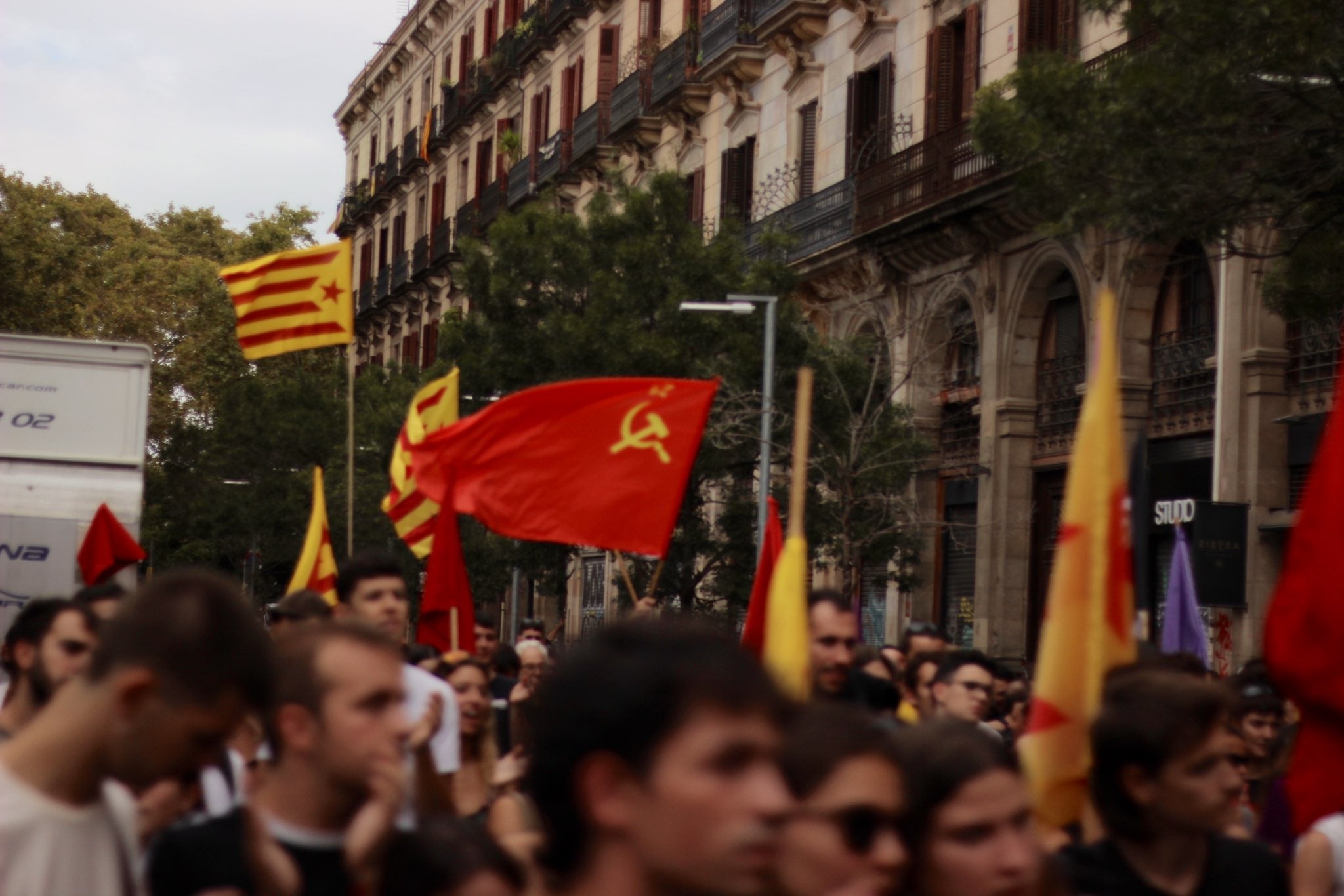 Una imatge de la manifestació d'ARRAN la passada Diada/Arran