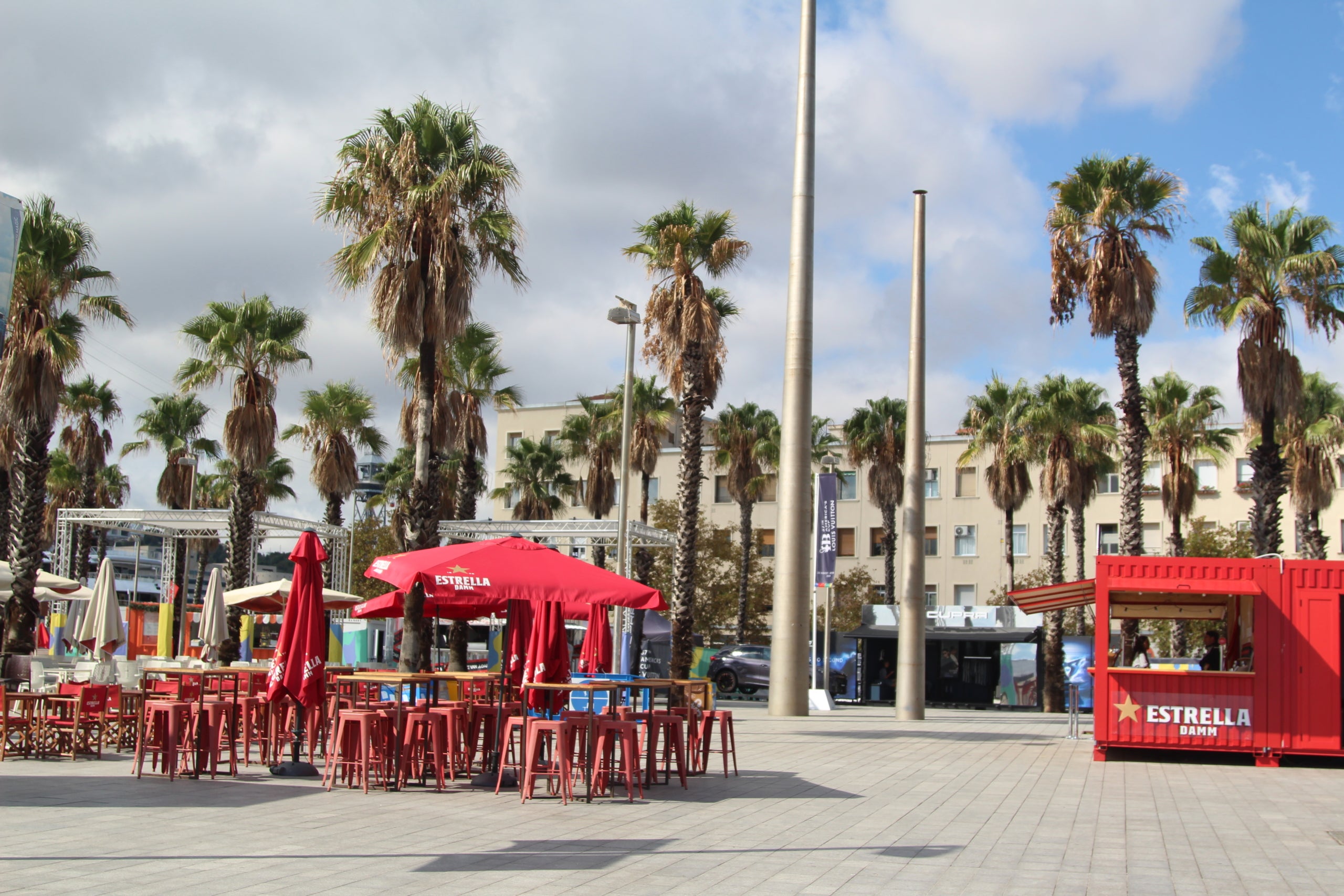 Fanzone de la Copa Amèrica a la plaça del Mar de la Barceloneta / A.R.