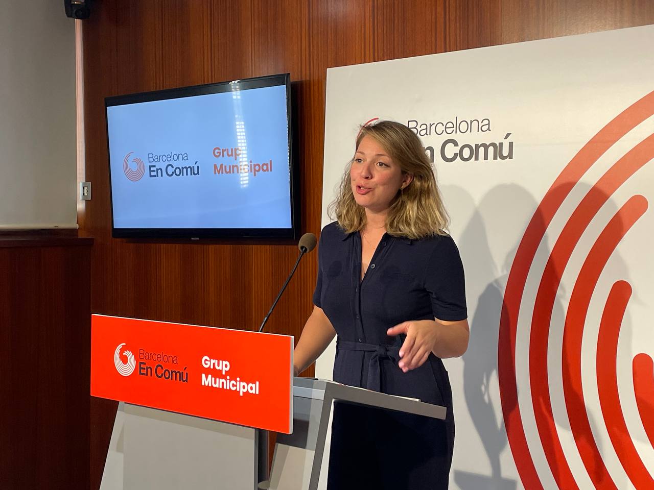 Janet Sanz, regidora dels Comuns / Barcelona en Comú
