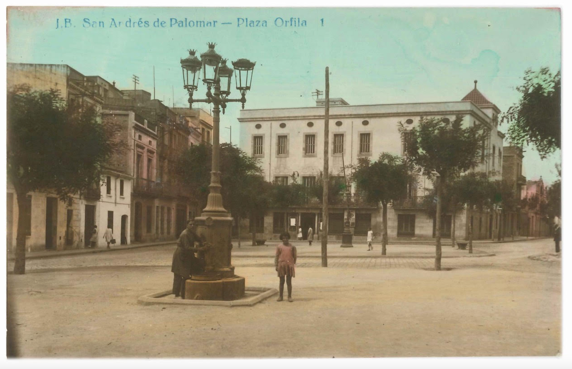 Imagen: Plaça d'Orfila. Autor: Josep Boixadera i Ponsa (1928)
