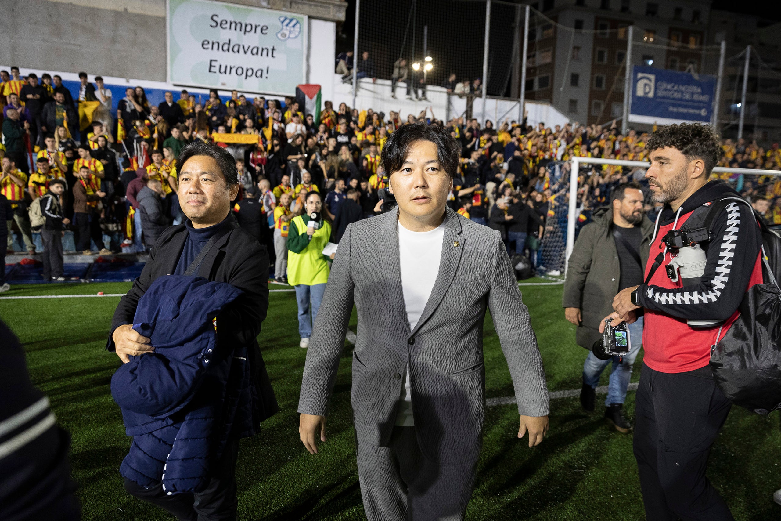 El nou president del Sant Andreu el dia del derbi contra l'Europa / Jordi Play