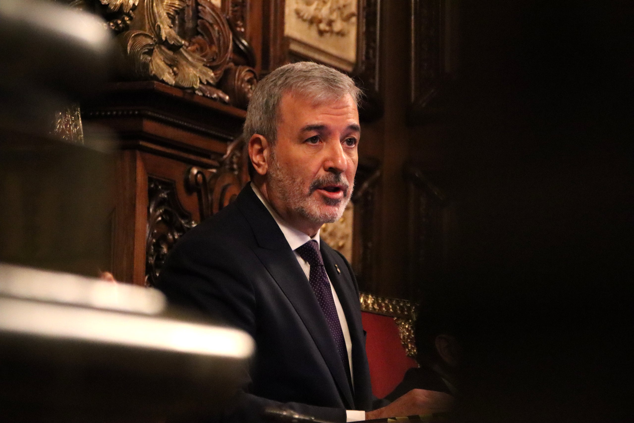 Jaume Collboni en l'últim plenari de 2024 | Blanca Blay (ACN)
