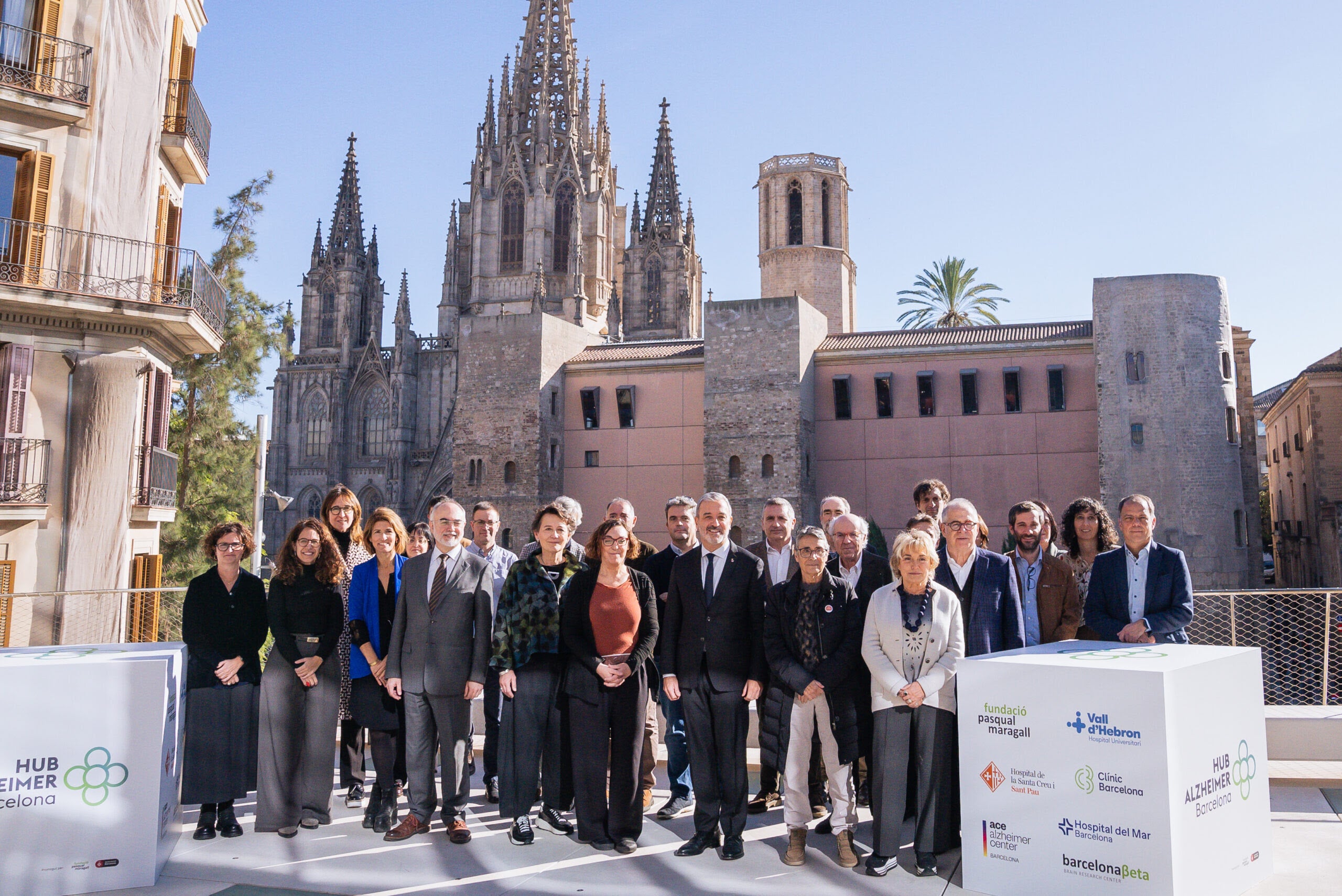 Els impulsors del nou pol de recerca i innovació sobre l'Alzheimer i altres patologies neurodegeneratives / Ajuntament de Barcelona
