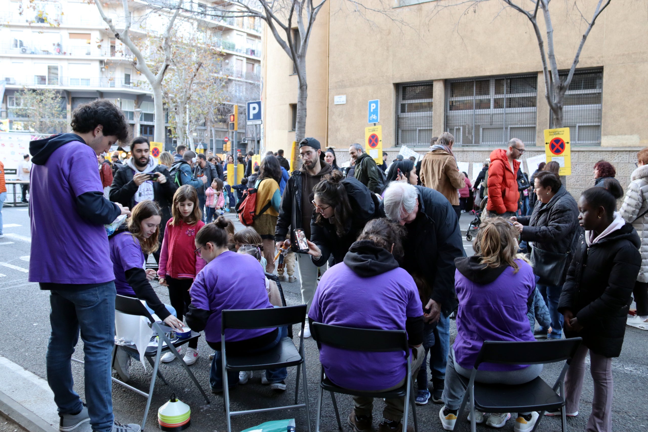 Protesta contra el tancament dels patis escolars / ACN-Nazaret Romero