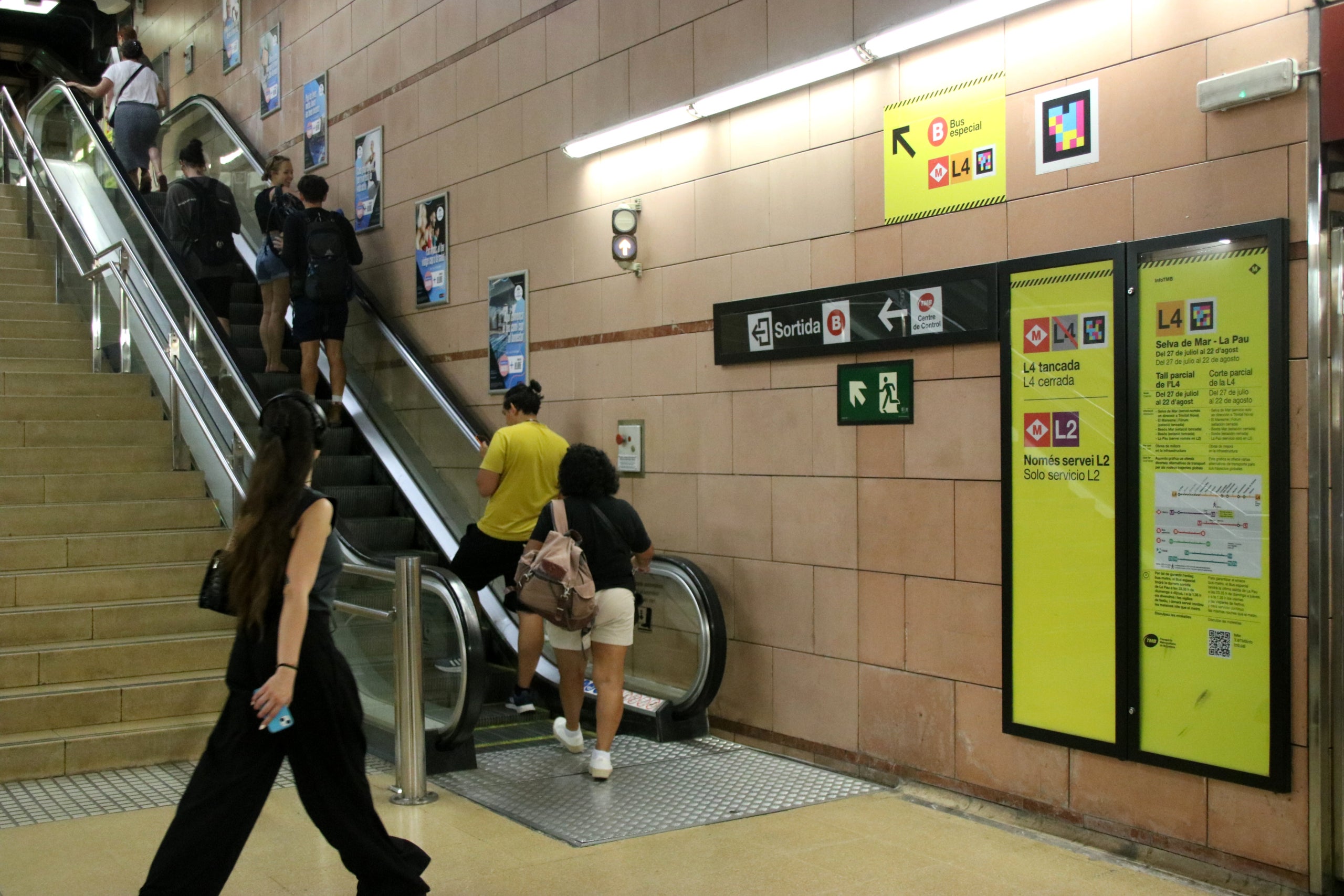 Intercanviador de les línies L2 i L4 de l'estació de la Pau del metro / ACN