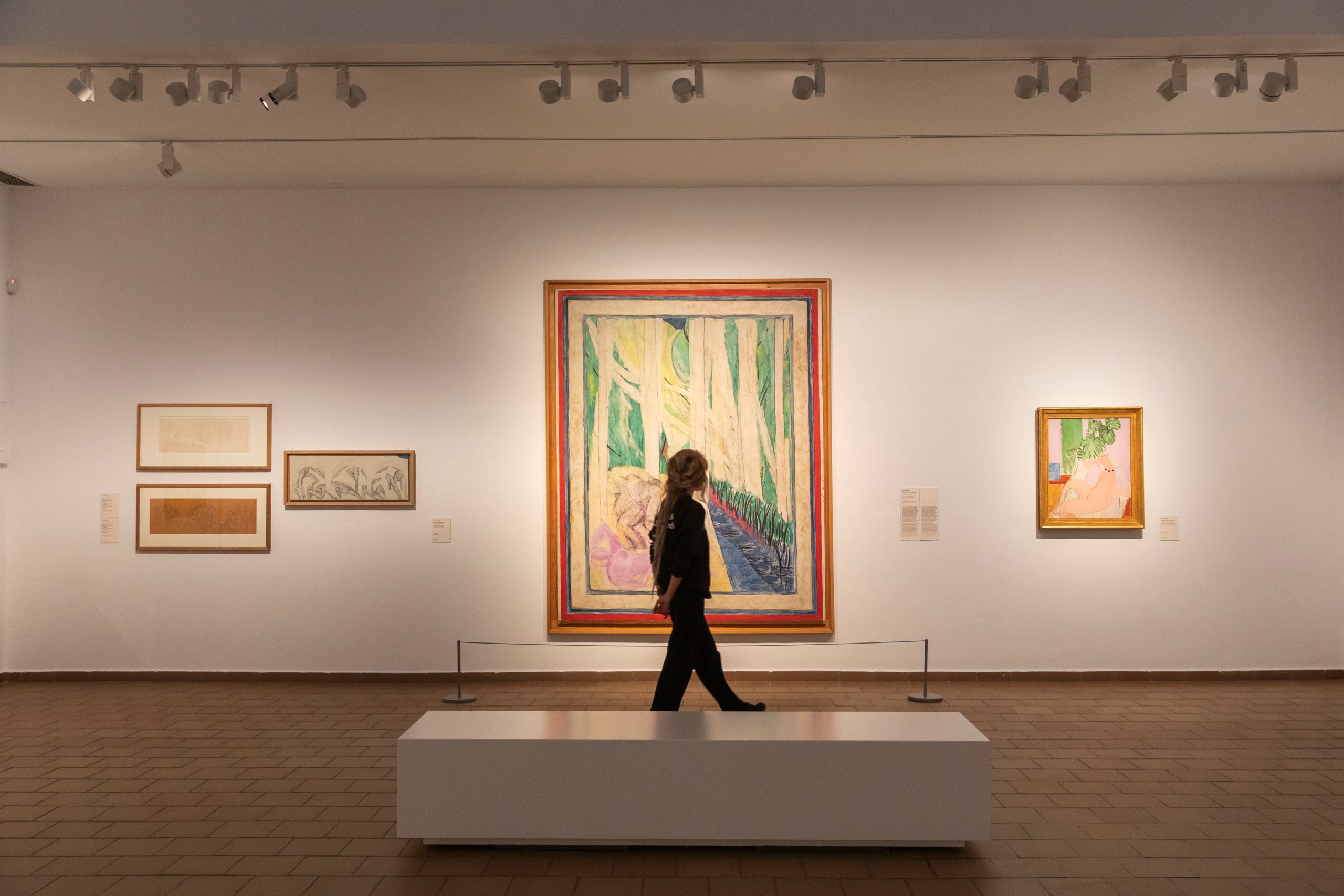 Una de les sales de l'exposició 'Miró-Matisse. Més enllà de les imatges' a la Fundació Miró de Barcelona / Fundació Miró
