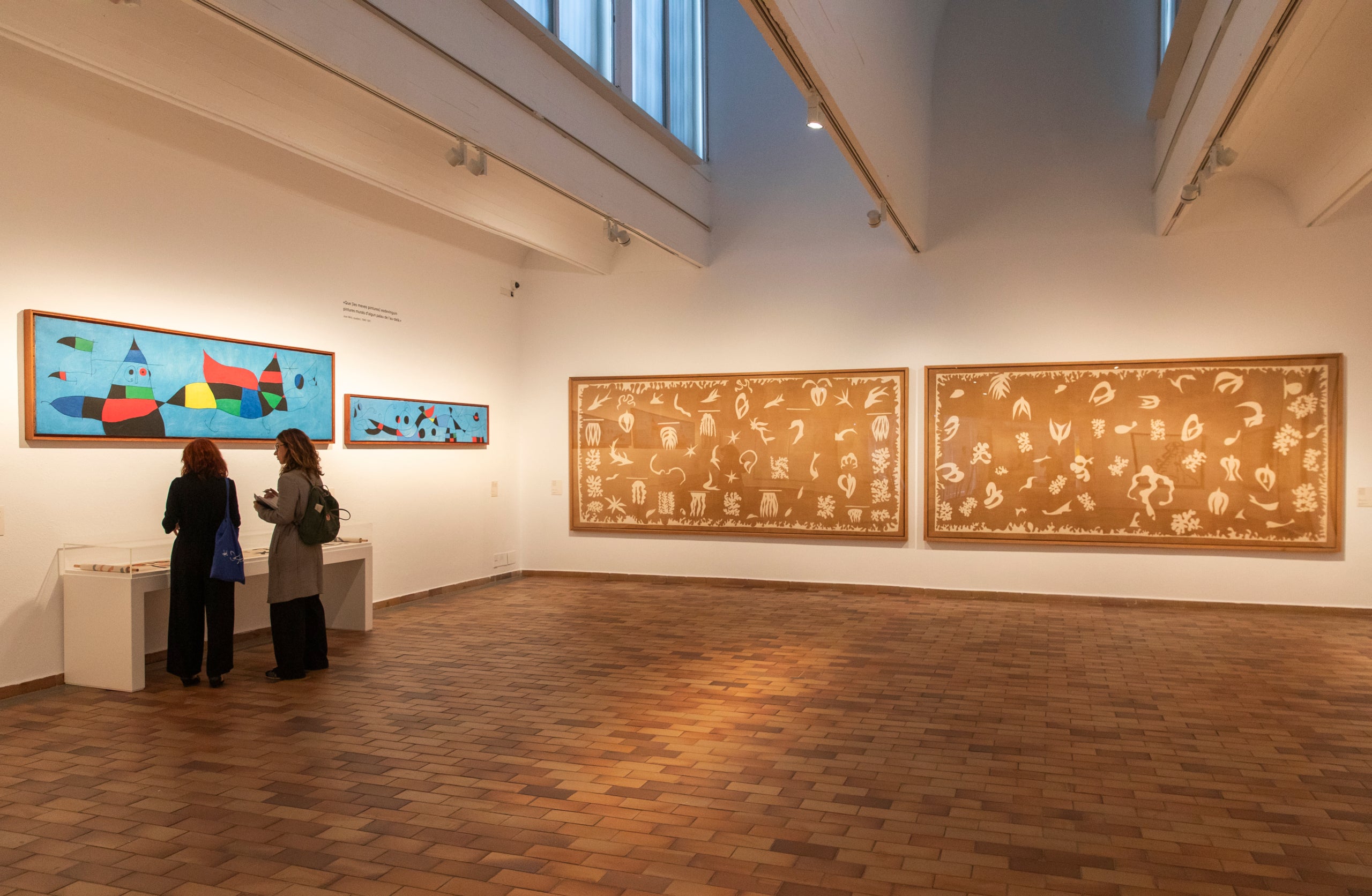 Una de les sales de l'exposició 'Miró-Matisse. Més enllà de les imatges' a la Fundació Miró de Barcelona / Fundació Miró