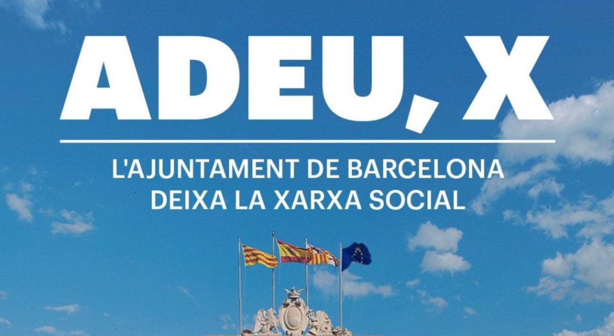 L'Ajuntament de Barcelona anuncia que deixa X / Ajuntament de Barcelona