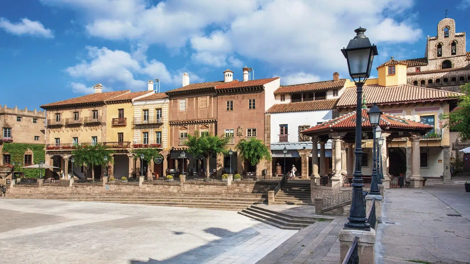La plaça major del Poble Espanyol en una imatge d'arxiu / Poble Espanyol