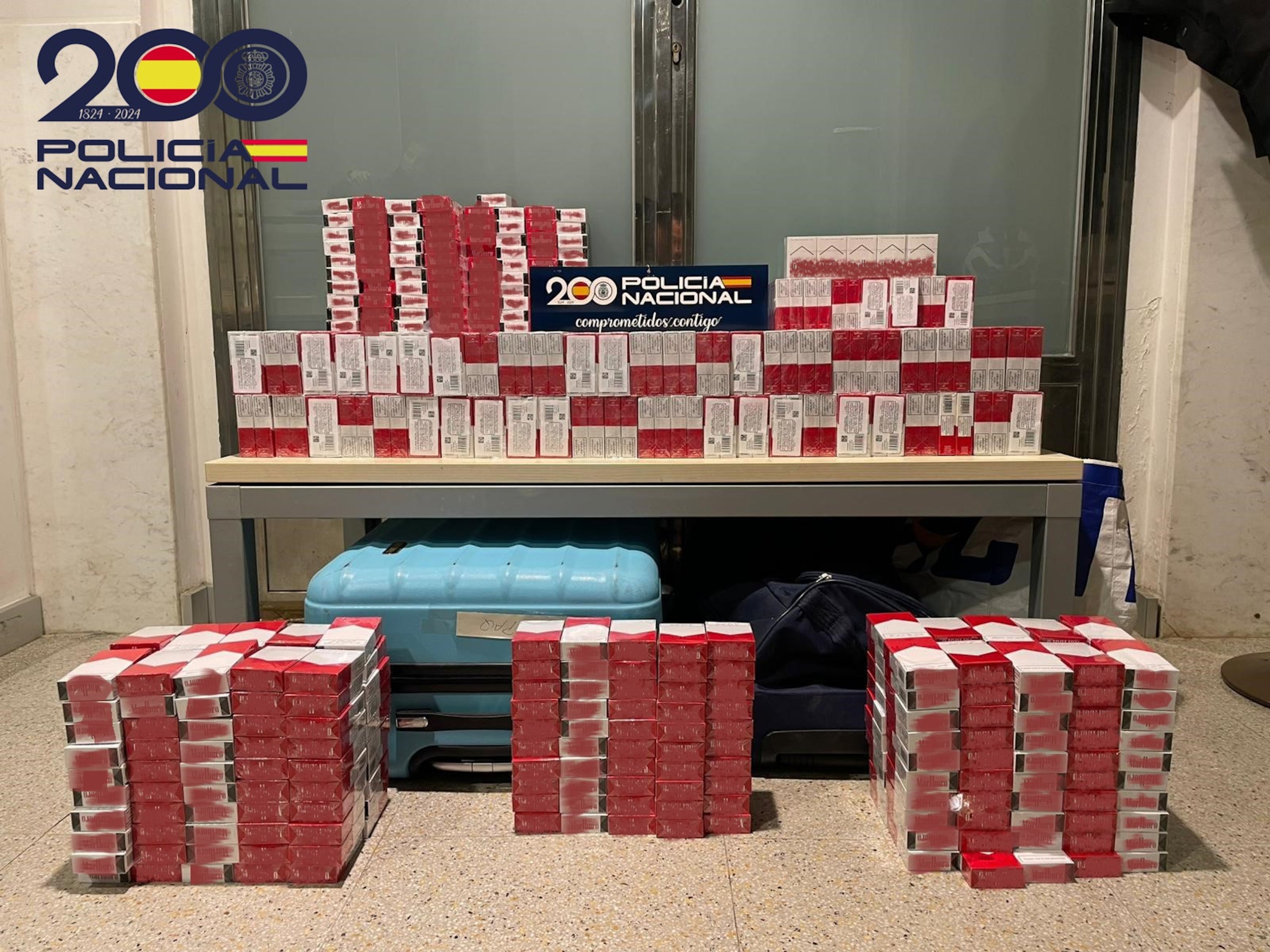 El tabac confiscat a l'estació del Nord recentment / Cos Nacional de Policia (CNP)
