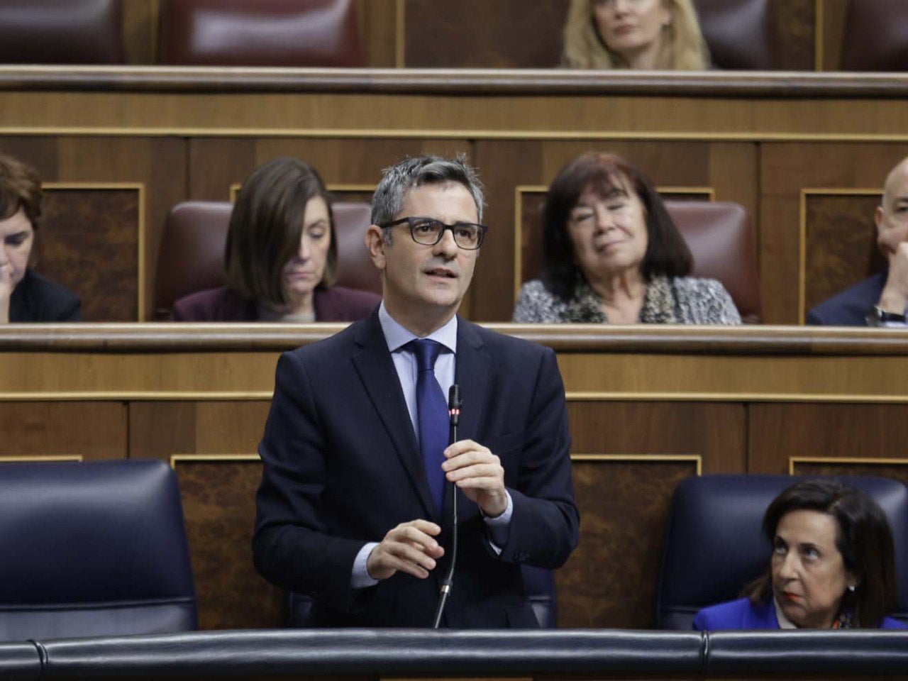 Fèlix Bolaños, en una intervenció al Congrés/Congreso