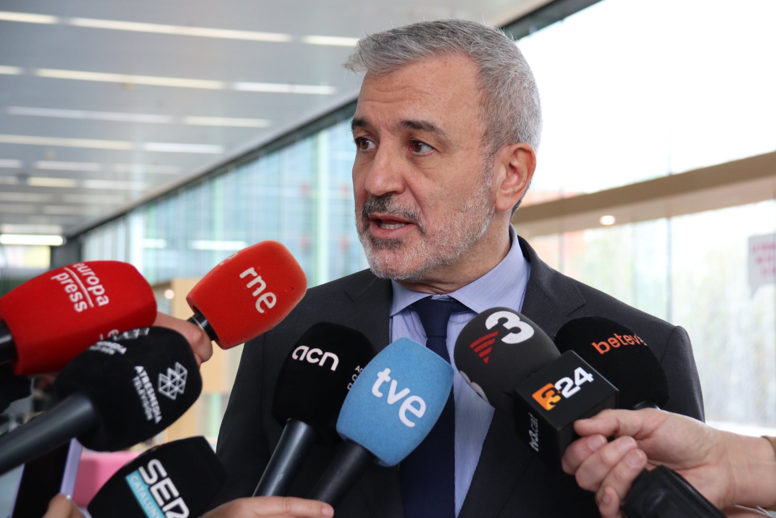 L'alcalde de Barcelona, Jaume Collboni, en una atenció als mitjans / ACN