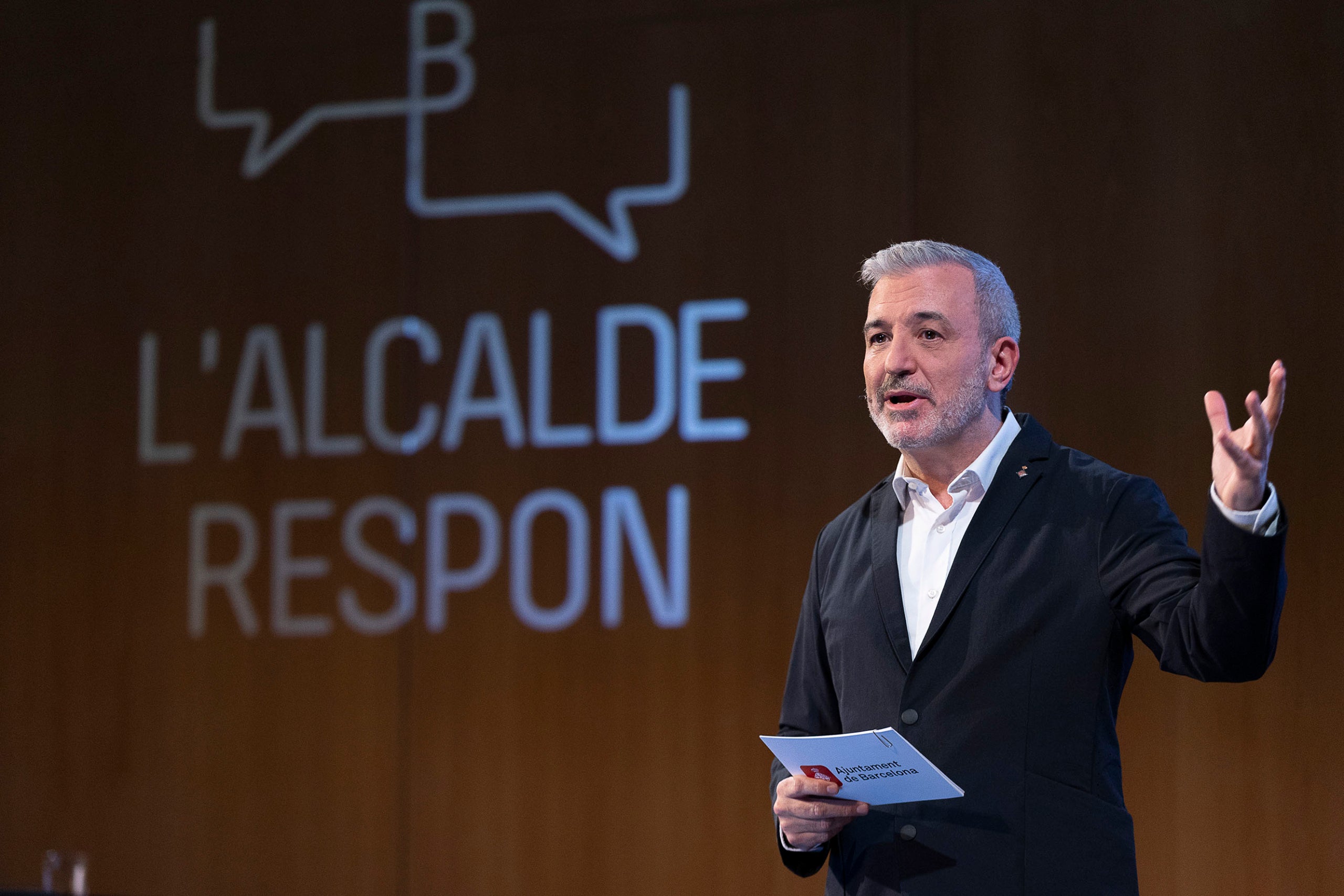 Jaume Collboni a la conferència 'L'alcalde respon' / Jordi Play