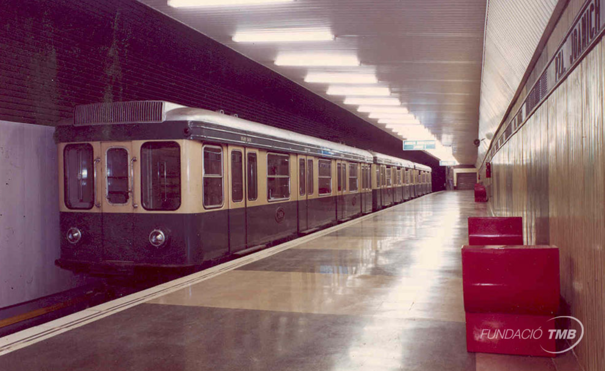 Inauguración de la L4 del metro, el 5 de febrero de 1973 FUNDACIÓ TMB