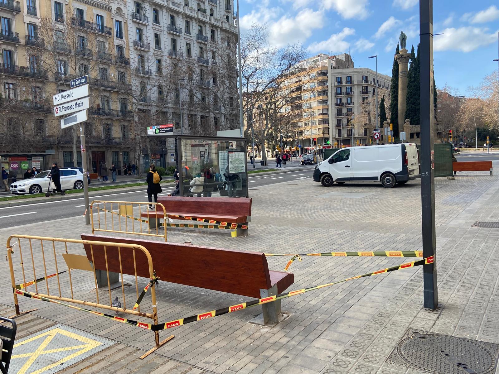 La zona del passeig de Sant Joan en la qual es trobava el museu del Clavegueram / Jordi Subirana