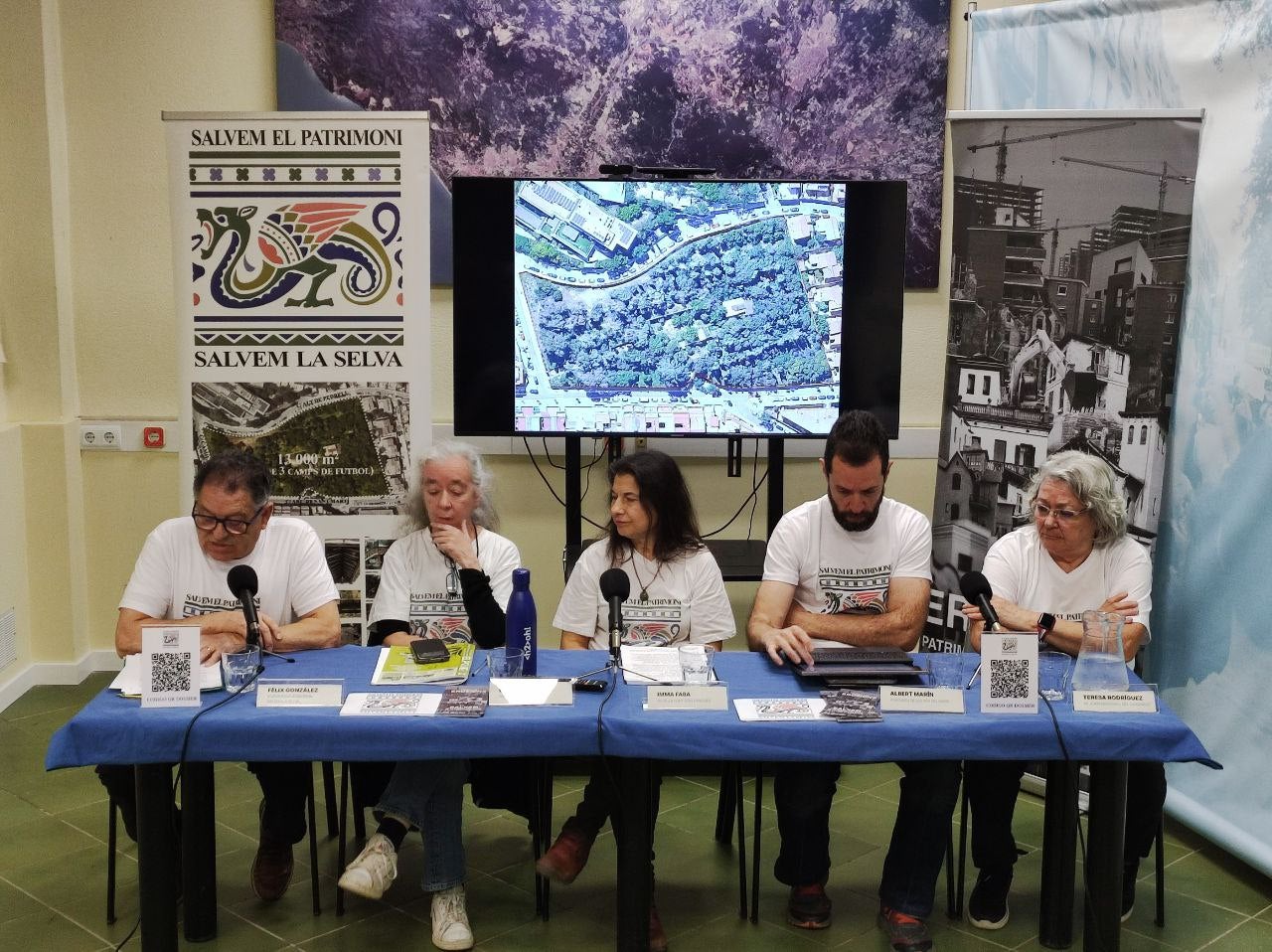 Roda de premsa de la plataforma Salvem la Selva, fa uns dies / FAVB