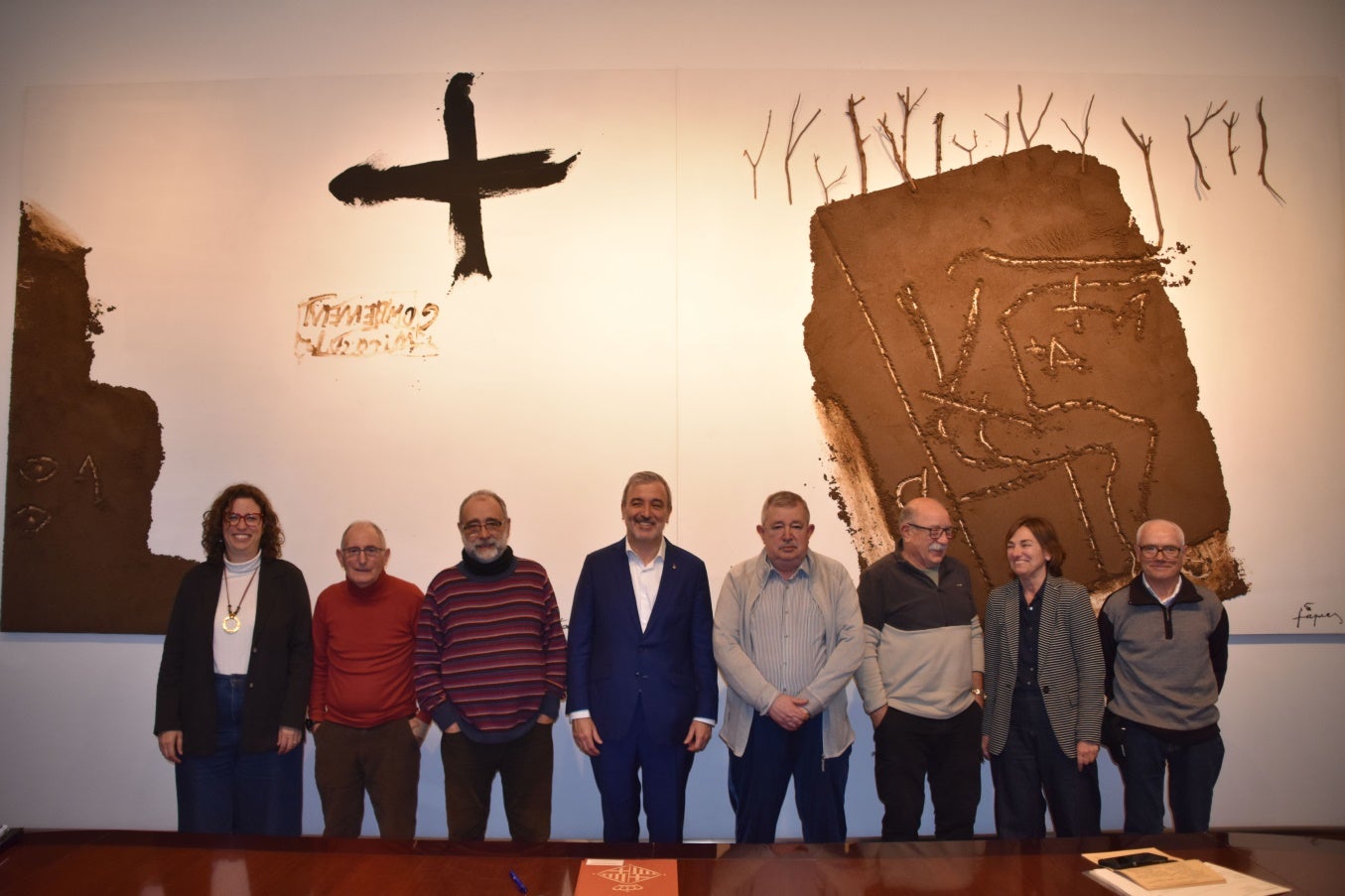 Reunió entre la FAVB), els jubilats de Macosa-Alstom i l'alcalde Jaume Collboni / Ajuntament