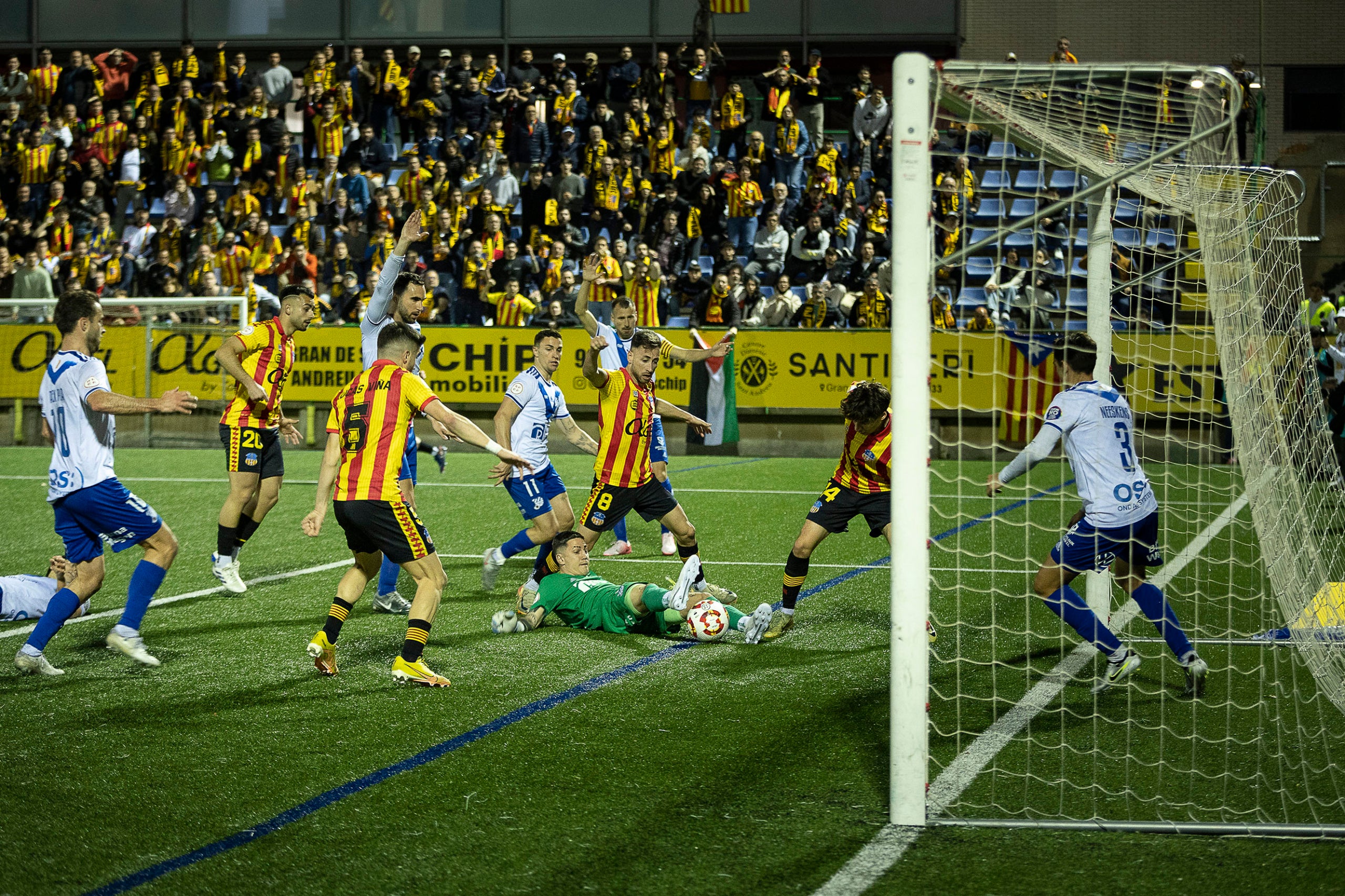 UE Sant Andreu - CE Europa, partit de futbol de Segona Federació.
30.03.2025, Barcelona
foto: Jordi Play