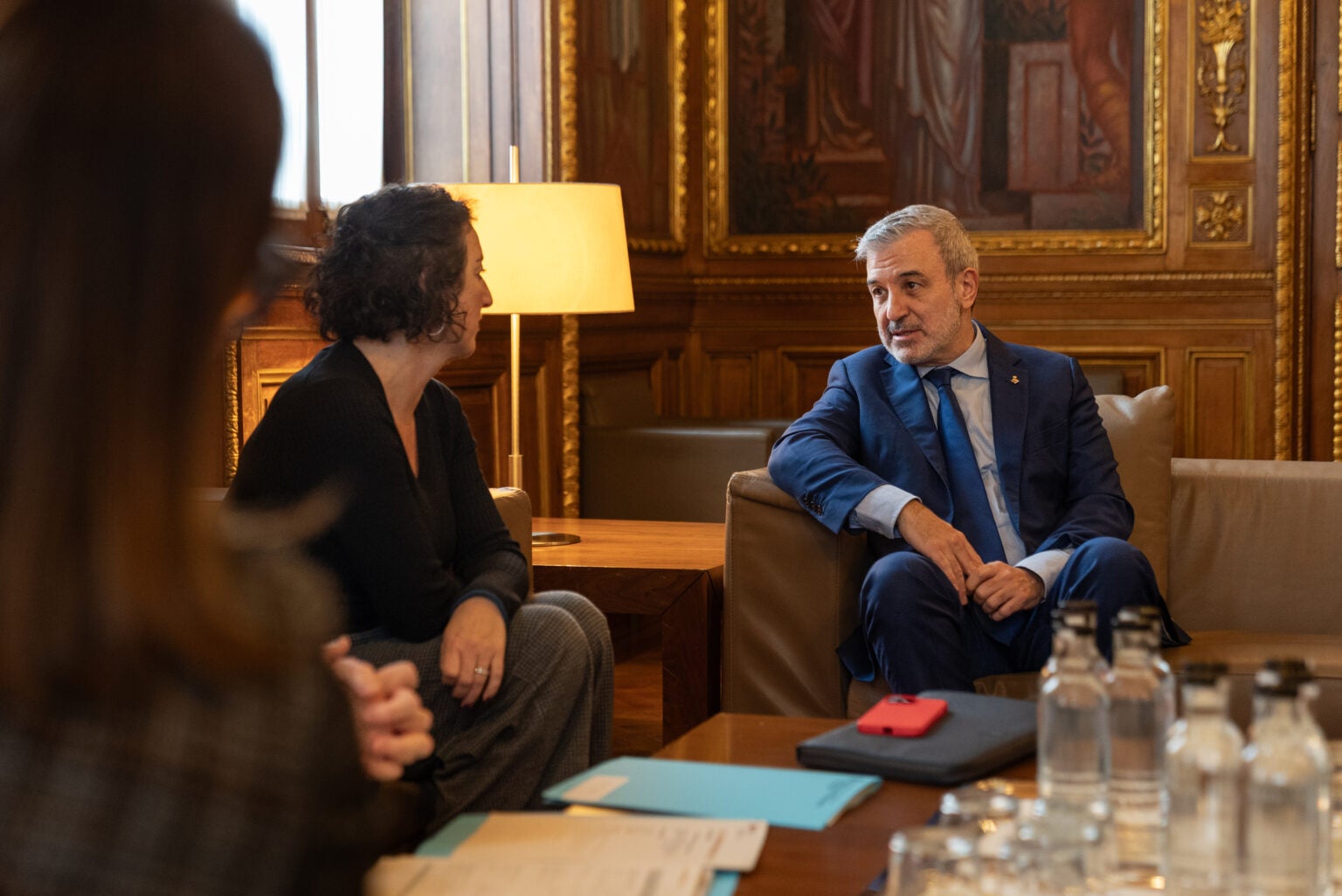 Alícia Romero i Jaume Collboni a l'Ajuntament / Ajuntament BCN