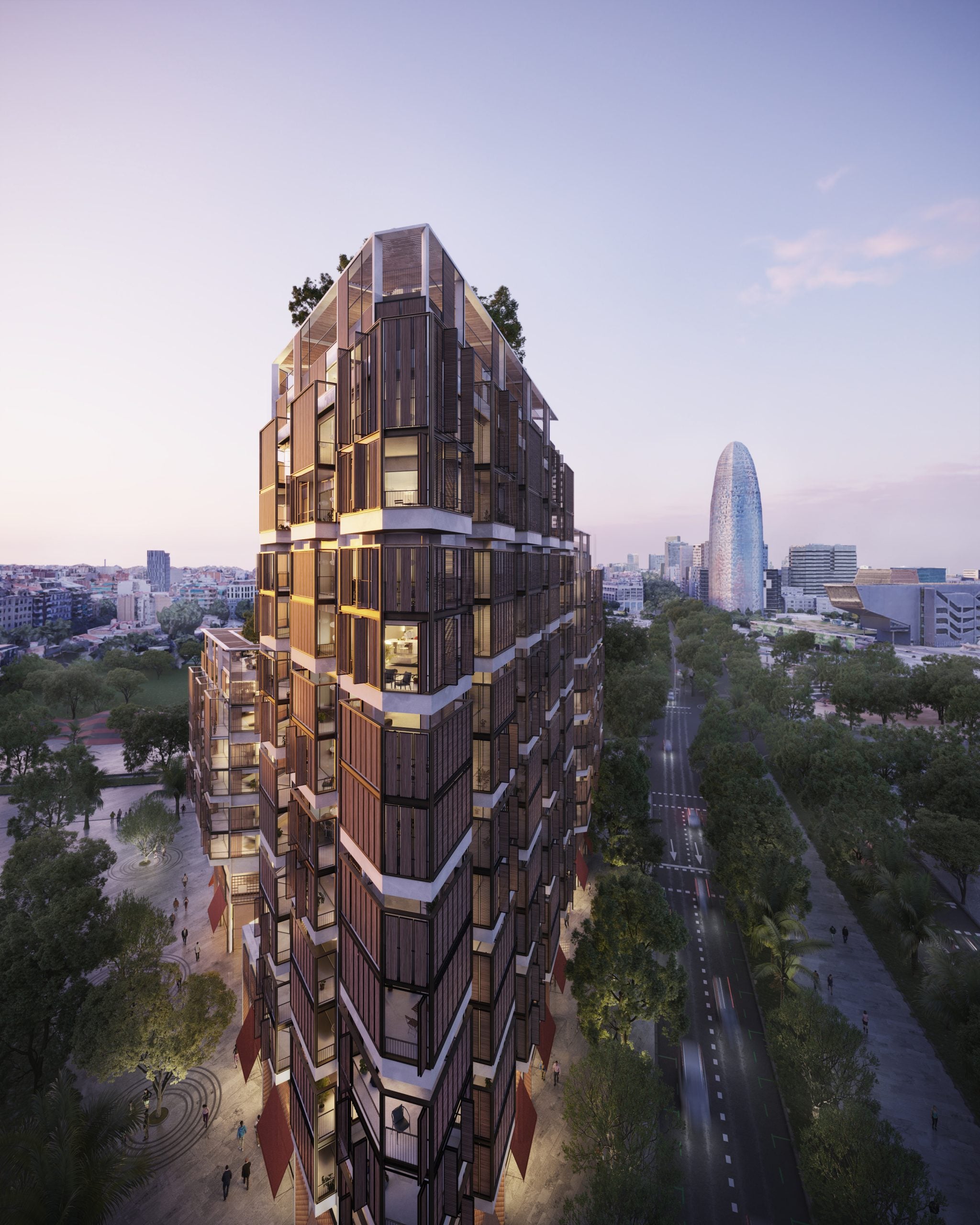 El edificio icónico que se construirá en la Diagonal, junto a la Torre Glòries / Conren Tramway