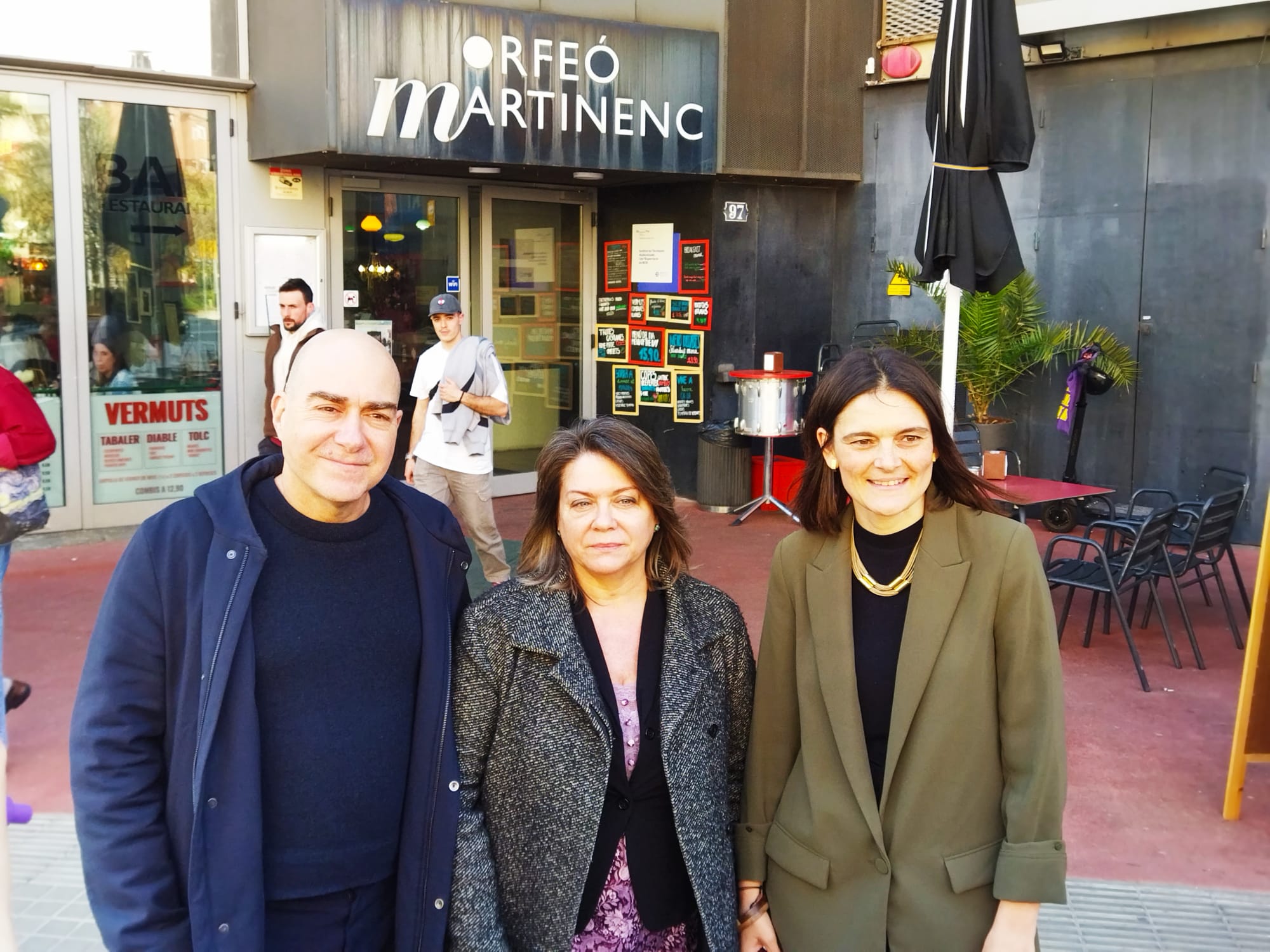 D'esquerra a dreta, Miquel Colomé, Creu Camacho i Rosa Suriñach / Jordi Subirana